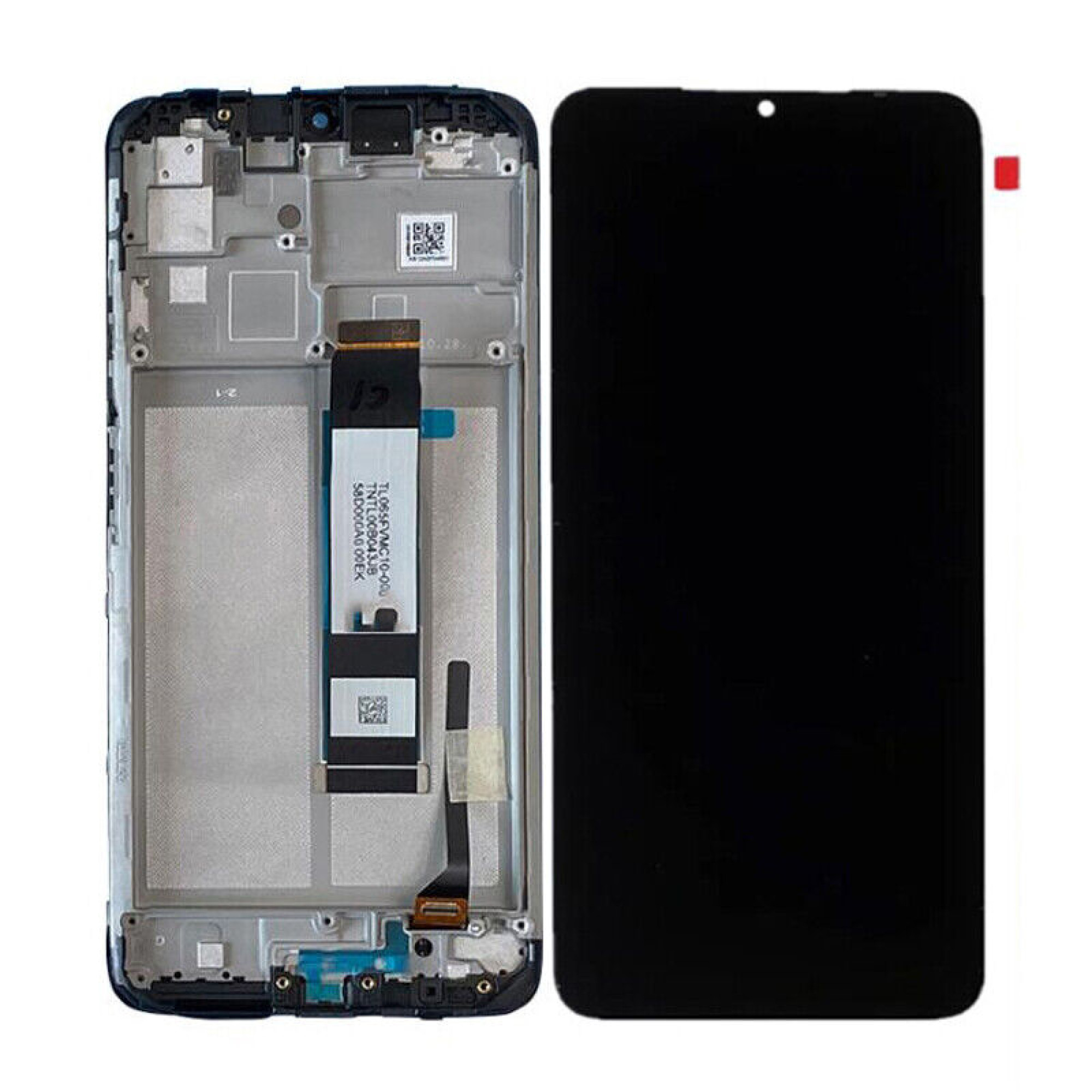 Дисплей (экран) для Xiaomi Poco M3 c тачскрином и рамкой, черный