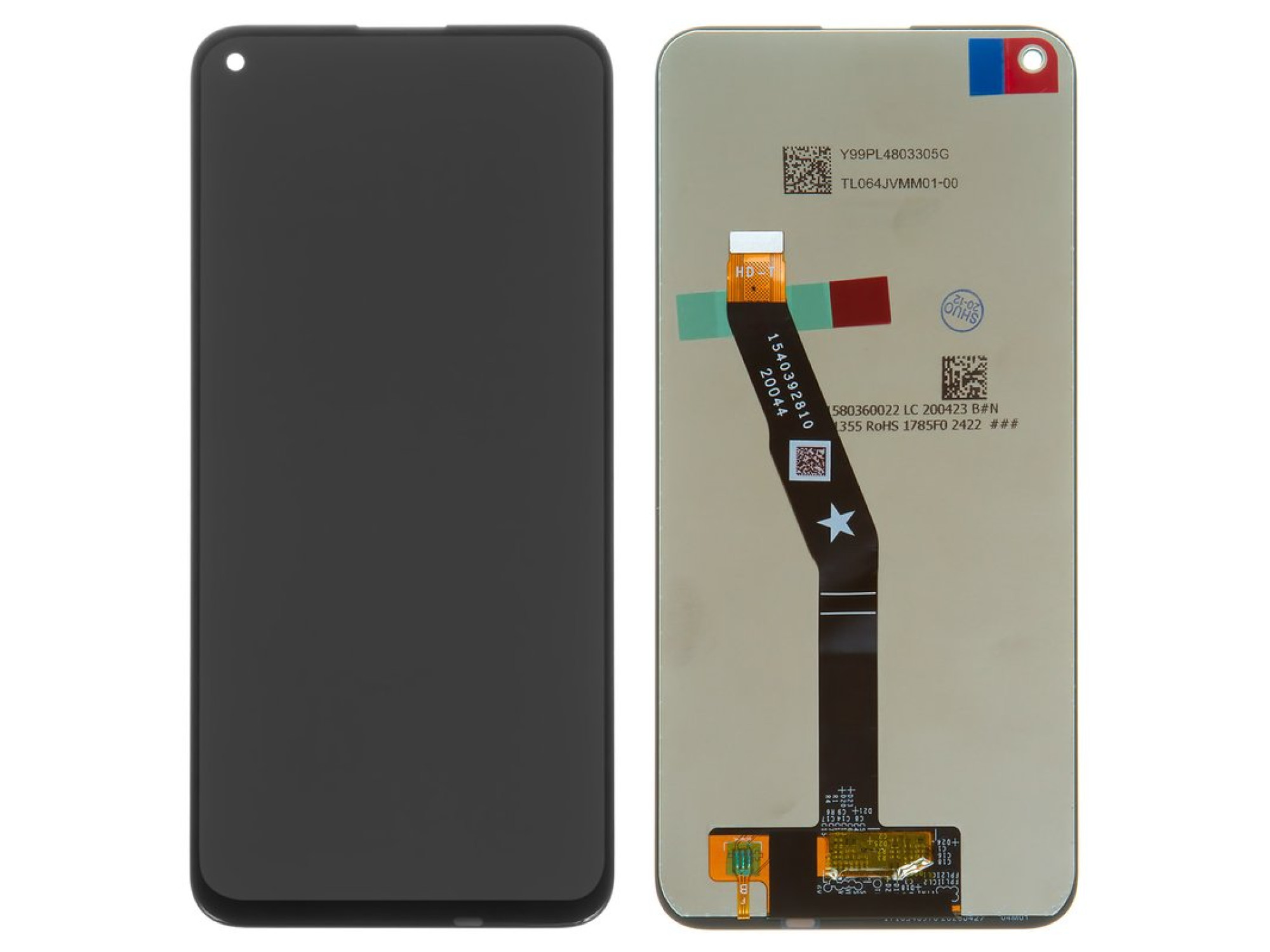 Дисплей (экран) для Huawei P40 Lite E (ART-L29) Original 100% c тачскрином, черный - фото