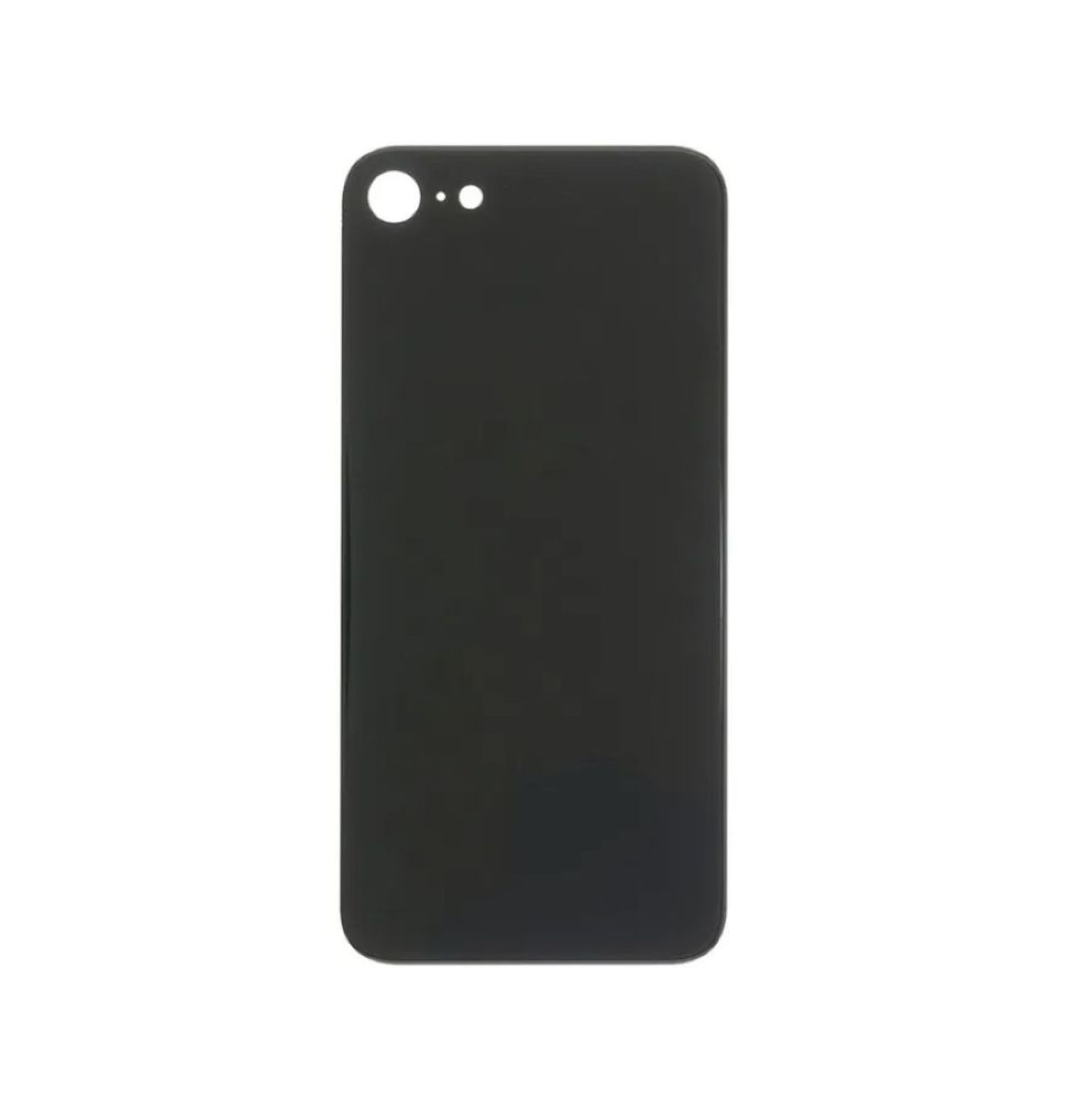 Задняя крышка для Apple iPhone SE 2020 (широкое отверстие под камеру), черная - фото
