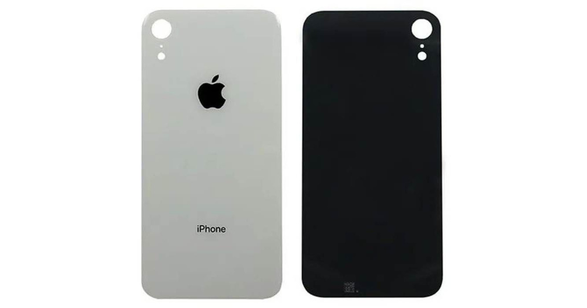 Задняя крышка для Apple iPhone XR (широкое отверстие под камеру), белая - фото