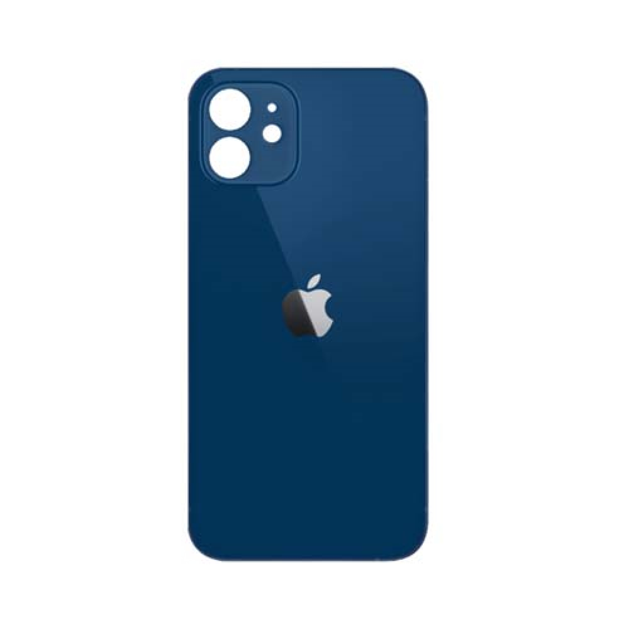 Задняя крышка для Apple iPhone 12 (широкое отверстие под камеру), синяя