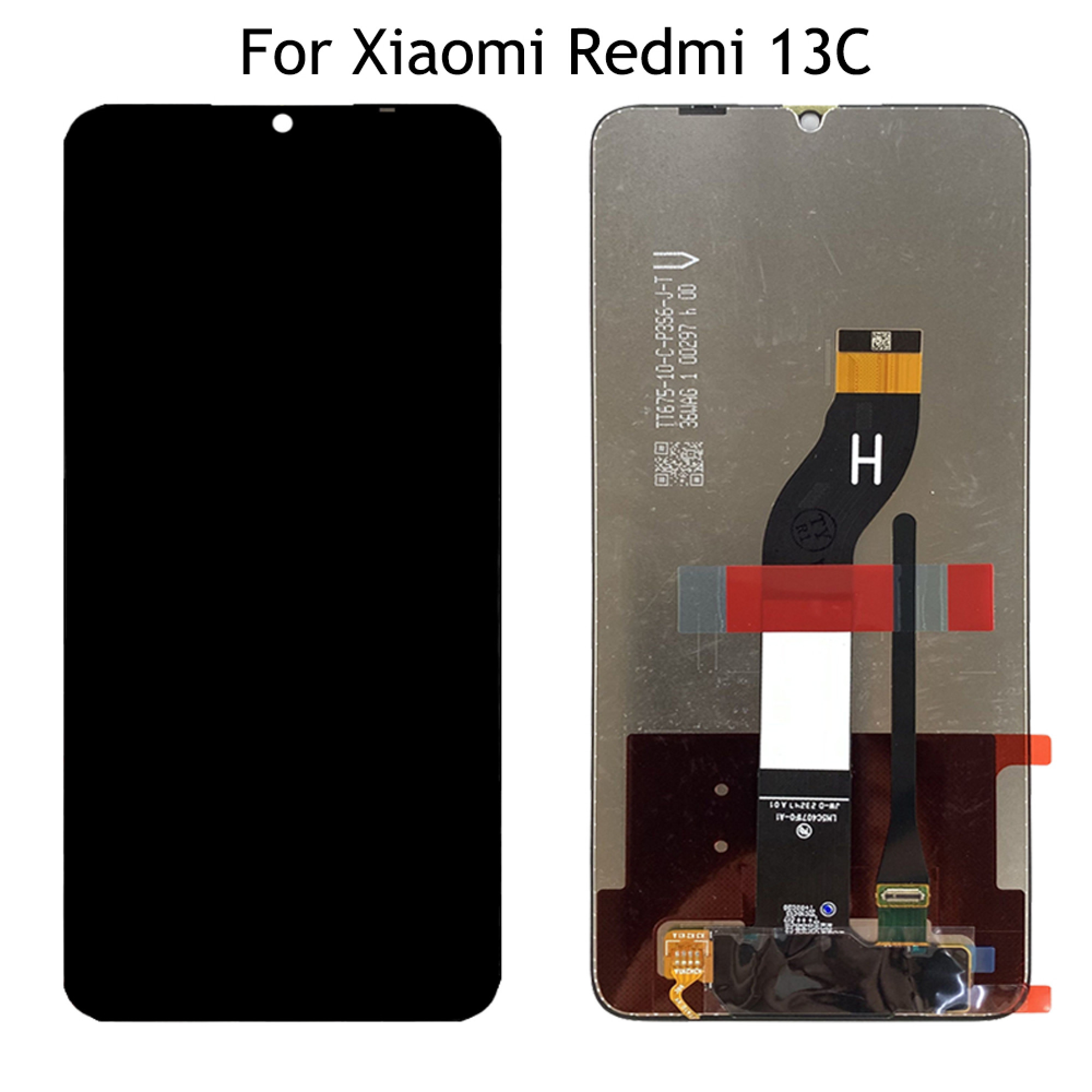 Дисплей (экран) для Xiaomi Redmi 13C Original 100% c тачскрином, черный