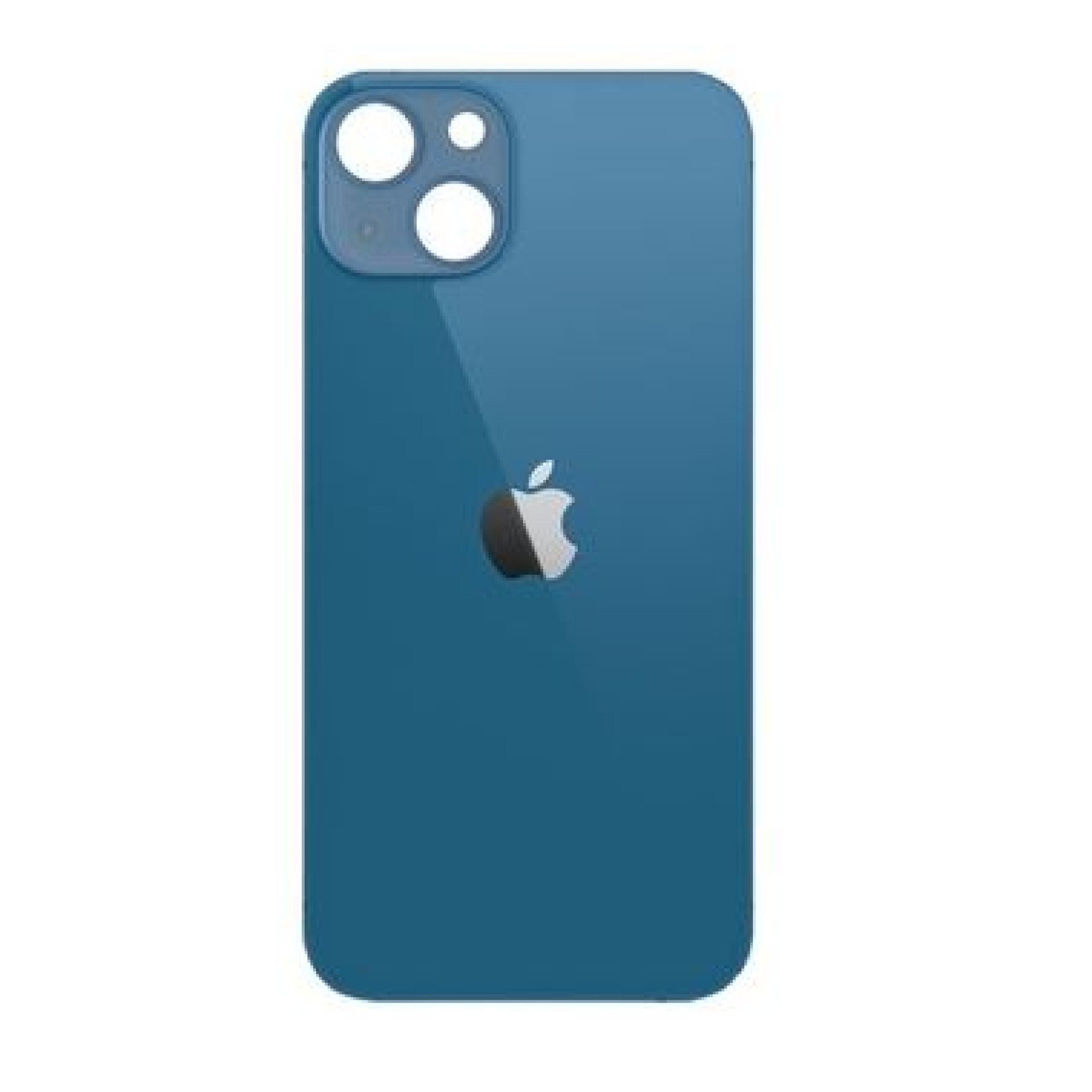 Задняя крышка для Apple iPhone 13 mini (широкое отверстие под камеру), синяя - фото