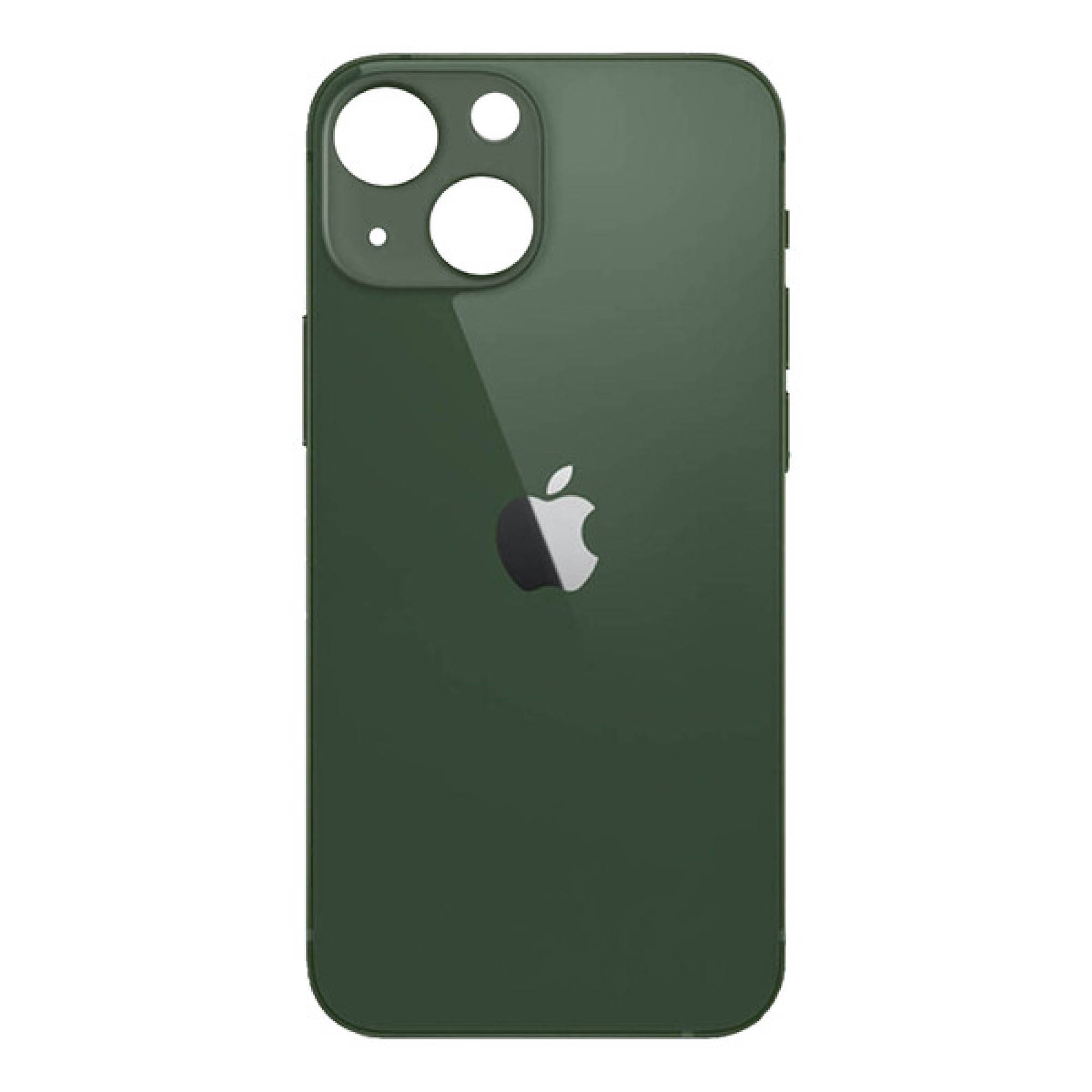 Задняя крышка для Apple iPhone 13 mini (широкое отверстие под камеру), зеленая - фото