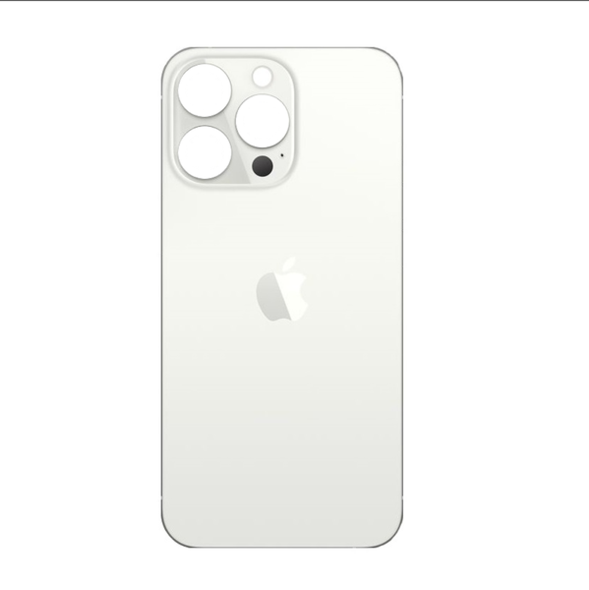 Задняя крышка для Apple iPhone 13 Pro Max (широкое отверстие под камеру), белая - фото