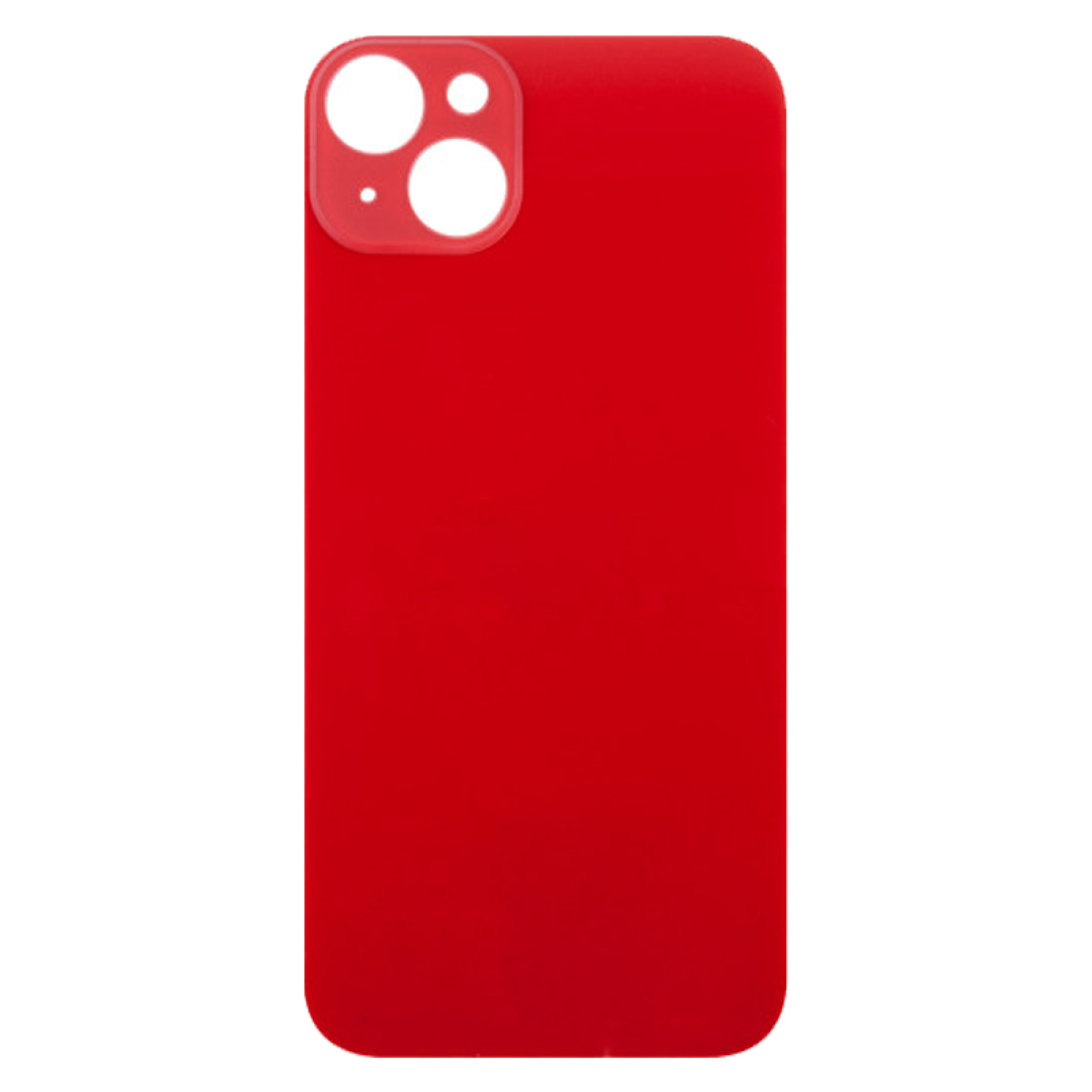 Задняя крышка для Apple iPhone 14 Plus (широкое отверстие под камеру), красная - фото