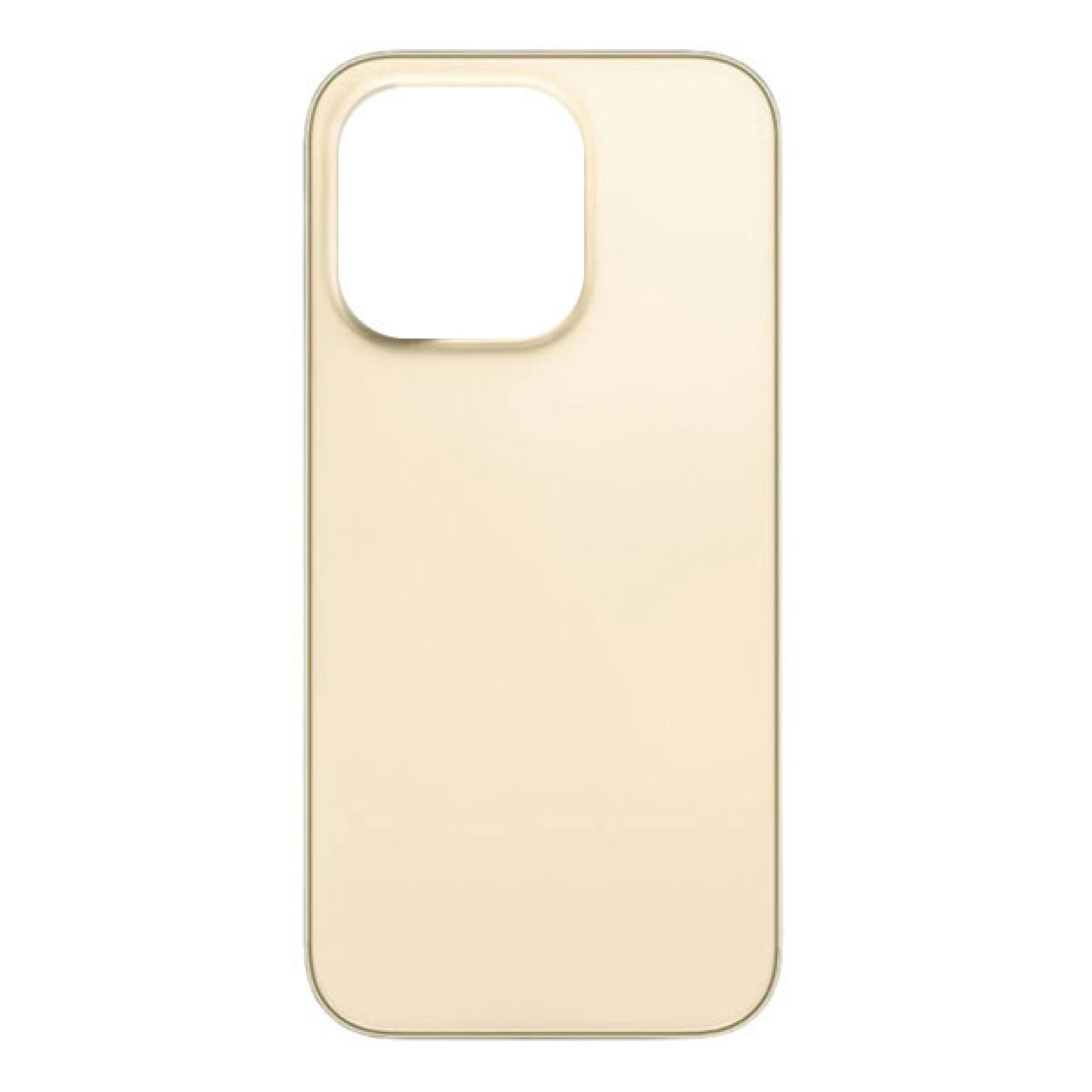 Задняя крышка для Apple iPhone 14 Pro Max (широкое отверстие под камеру), золотая - фото