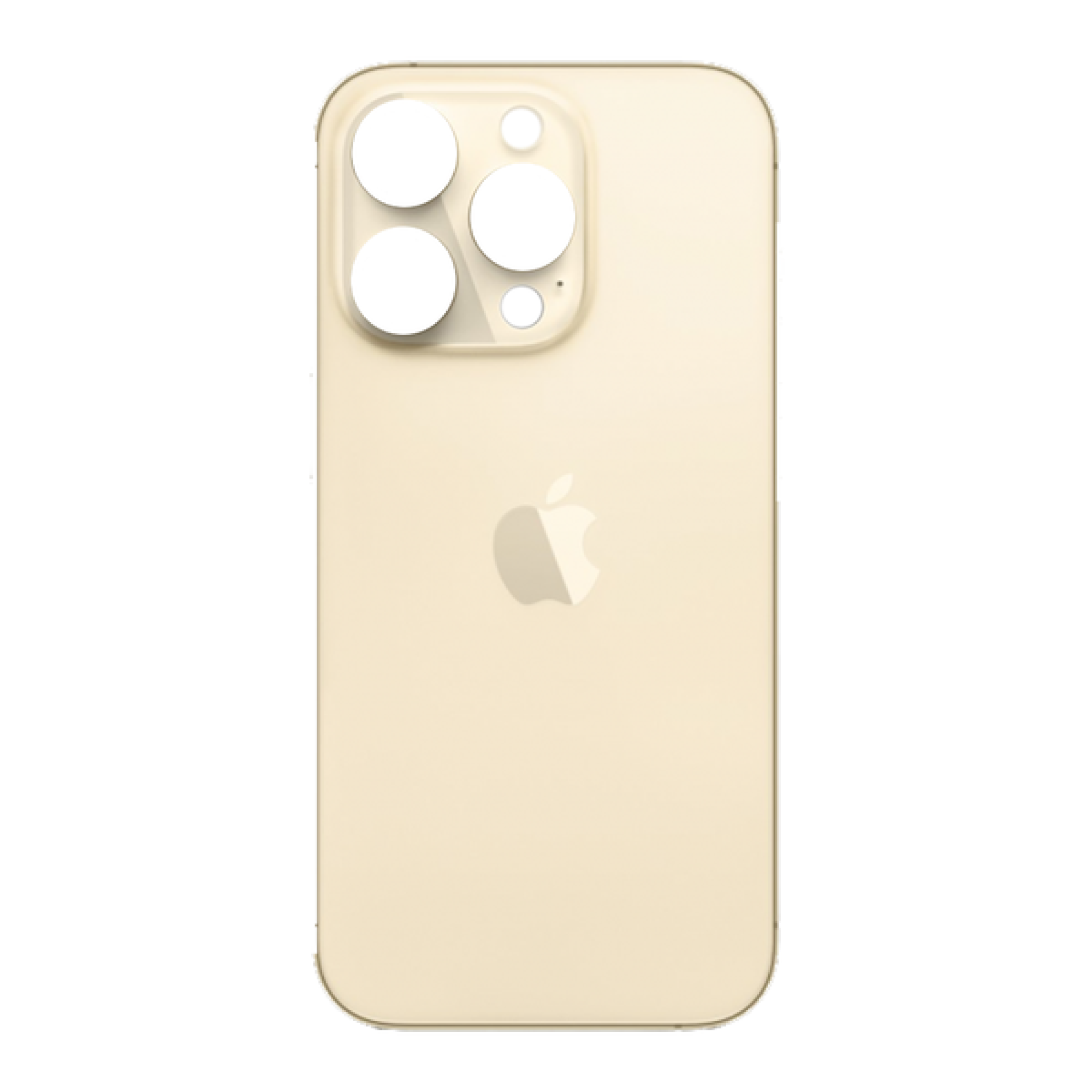 Задняя крышка для Apple iPhone 14 Pro (широкое отверстие под камеру), золотая - фото