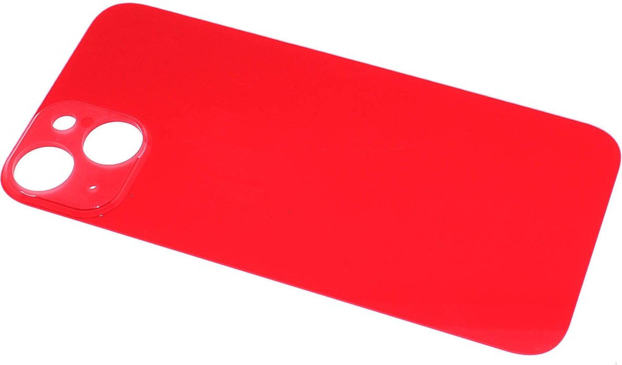 Задняя крышка для Apple iPhone 14 (широкое отверстие под камеру), красная - фото