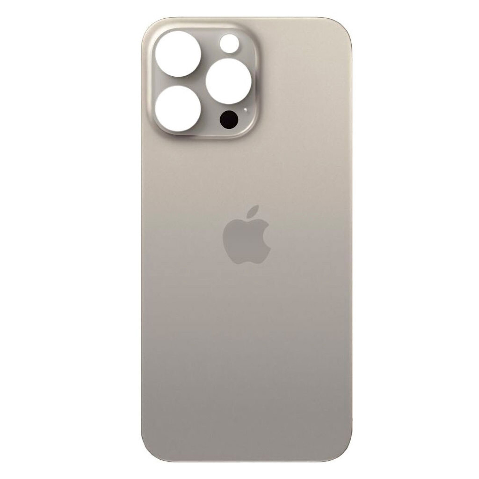 Задняя крышка для Apple iPhone 15 Pro Max (широкое отверстие под камеру), натуральная - фото