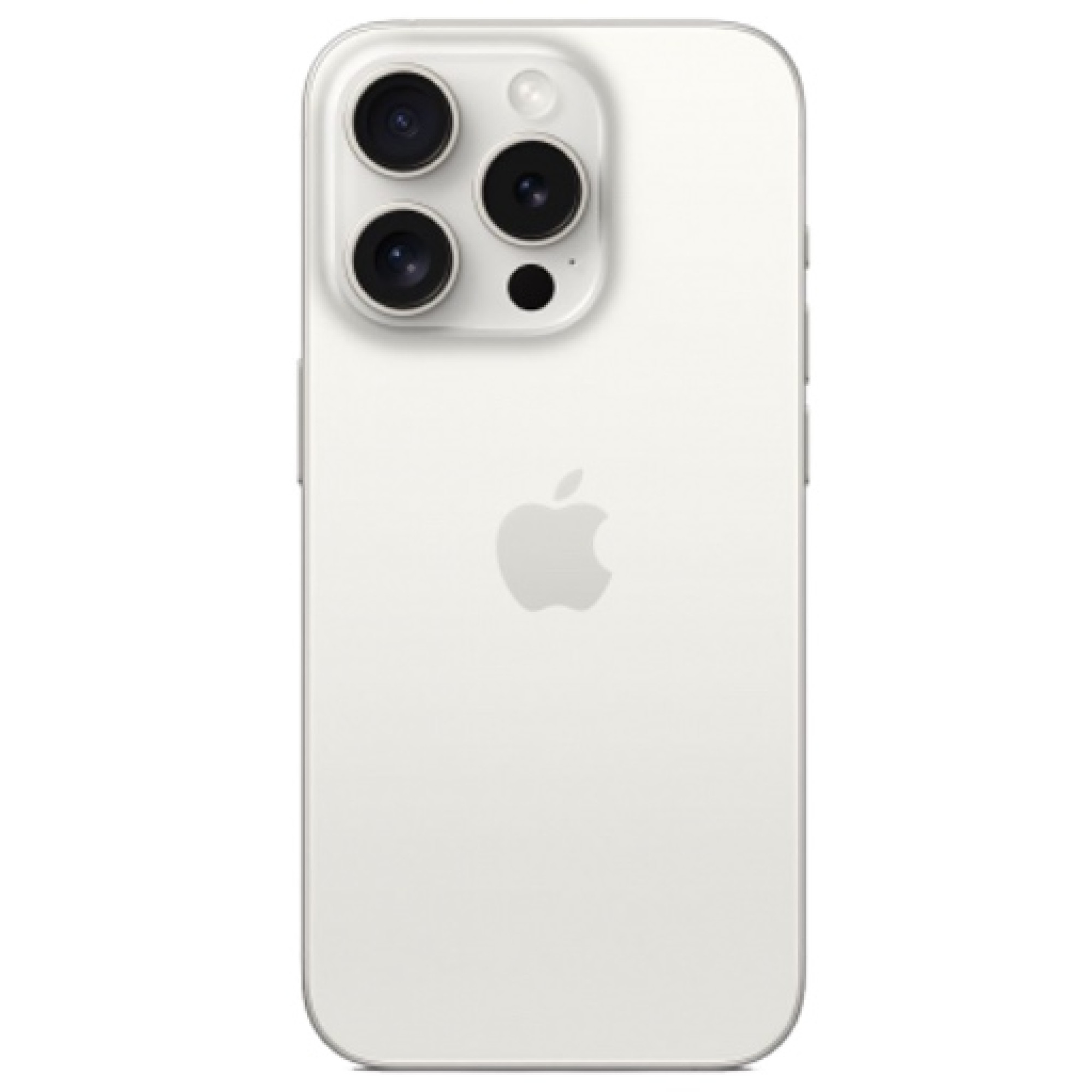 Задняя крышка для Apple iPhone 15 Pro (широкое отверстие под камеру), белая - фото