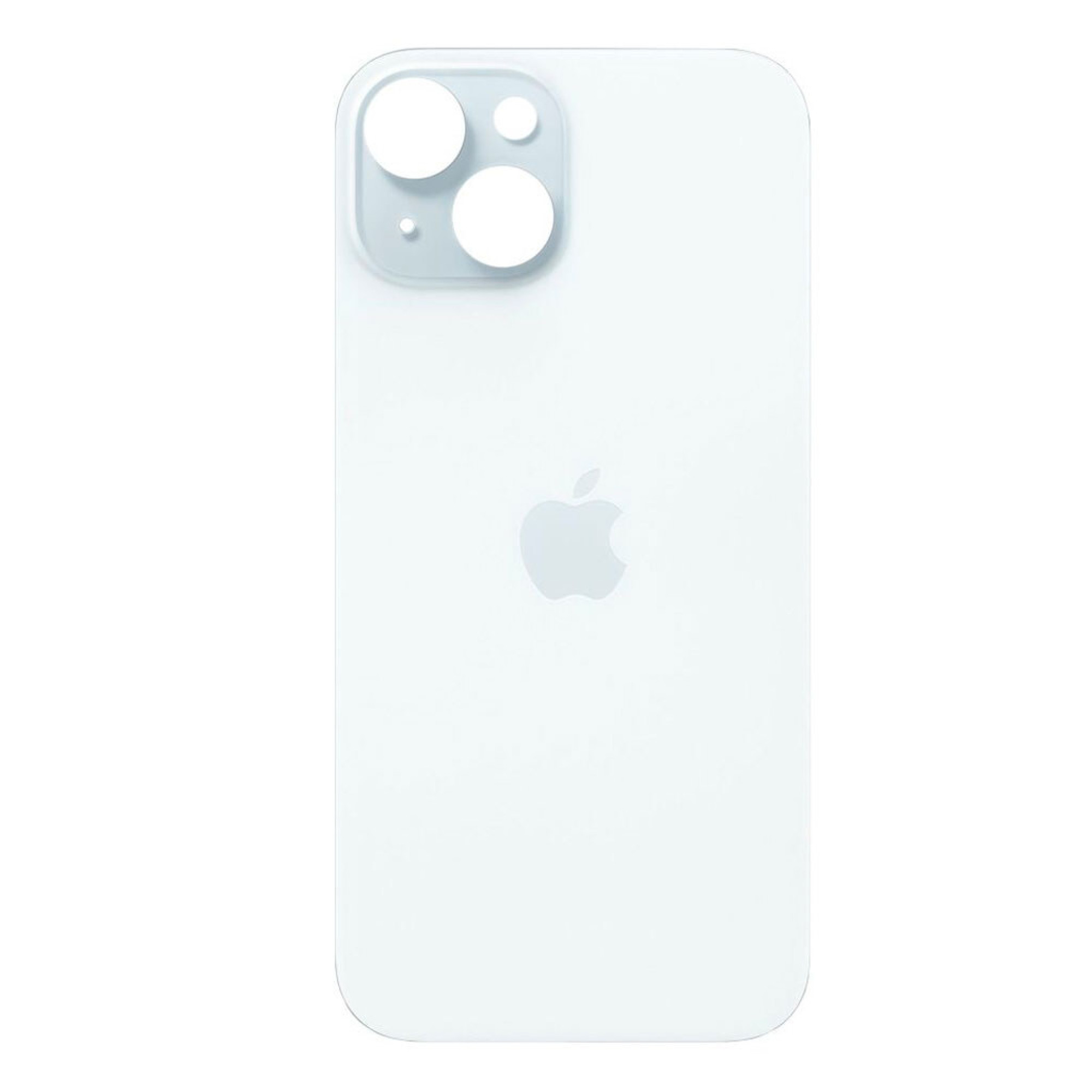 Задняя крышка для Apple iPhone 15 (широкое отверстие под камеру), синяя - фото