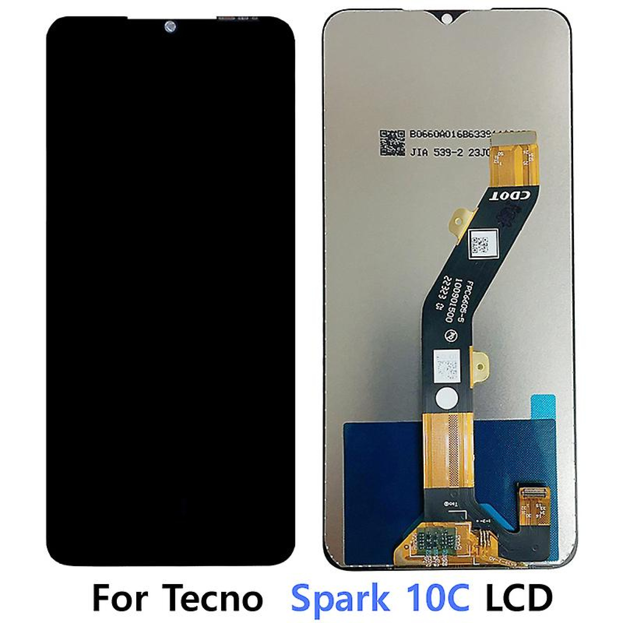 Дисплей (экран) для Tecno Spark 10C c тачскрином (black) - фото