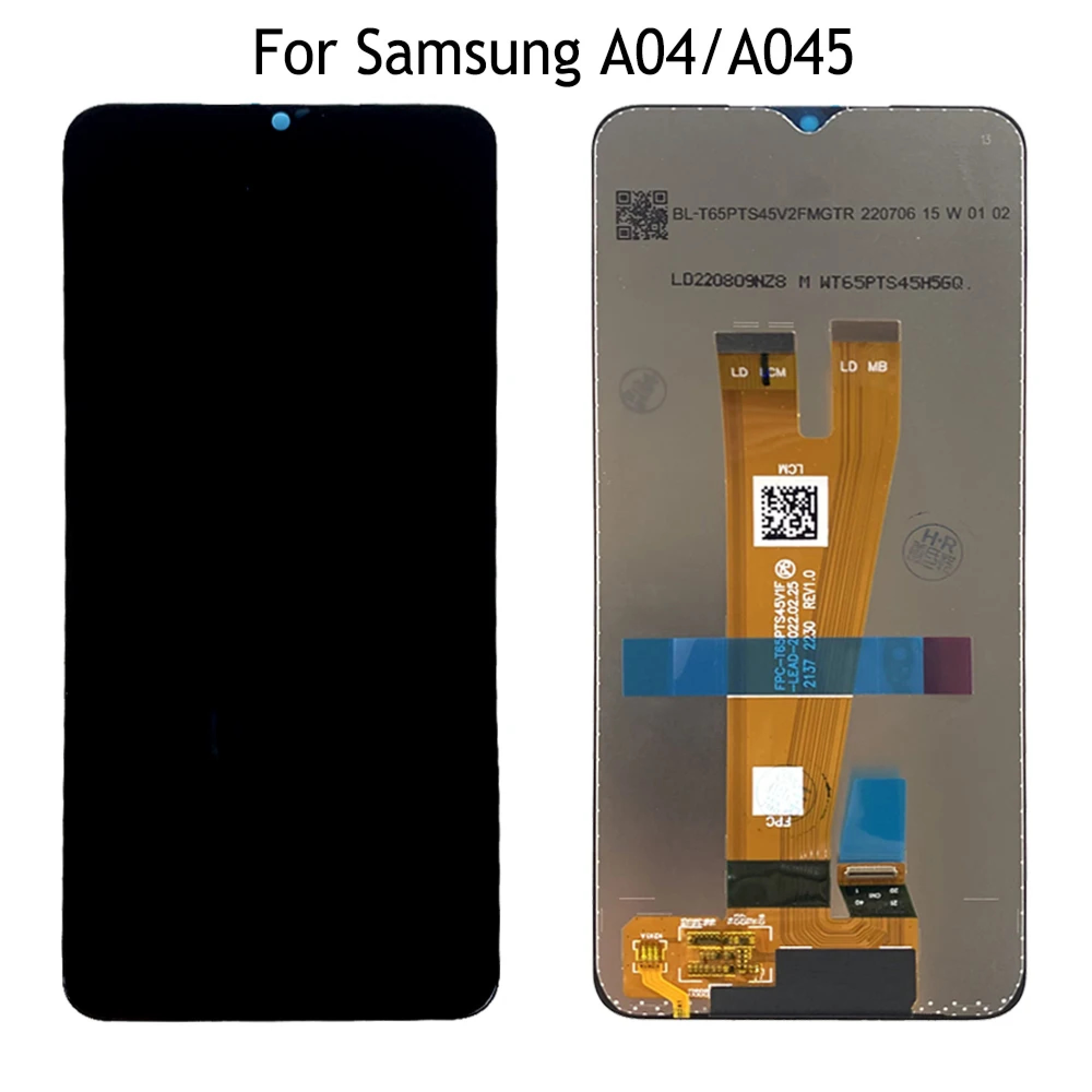 Дисплей (экран) для Samsung Galaxy A04 (A045) Original 100% с тачскрином, черный - фото