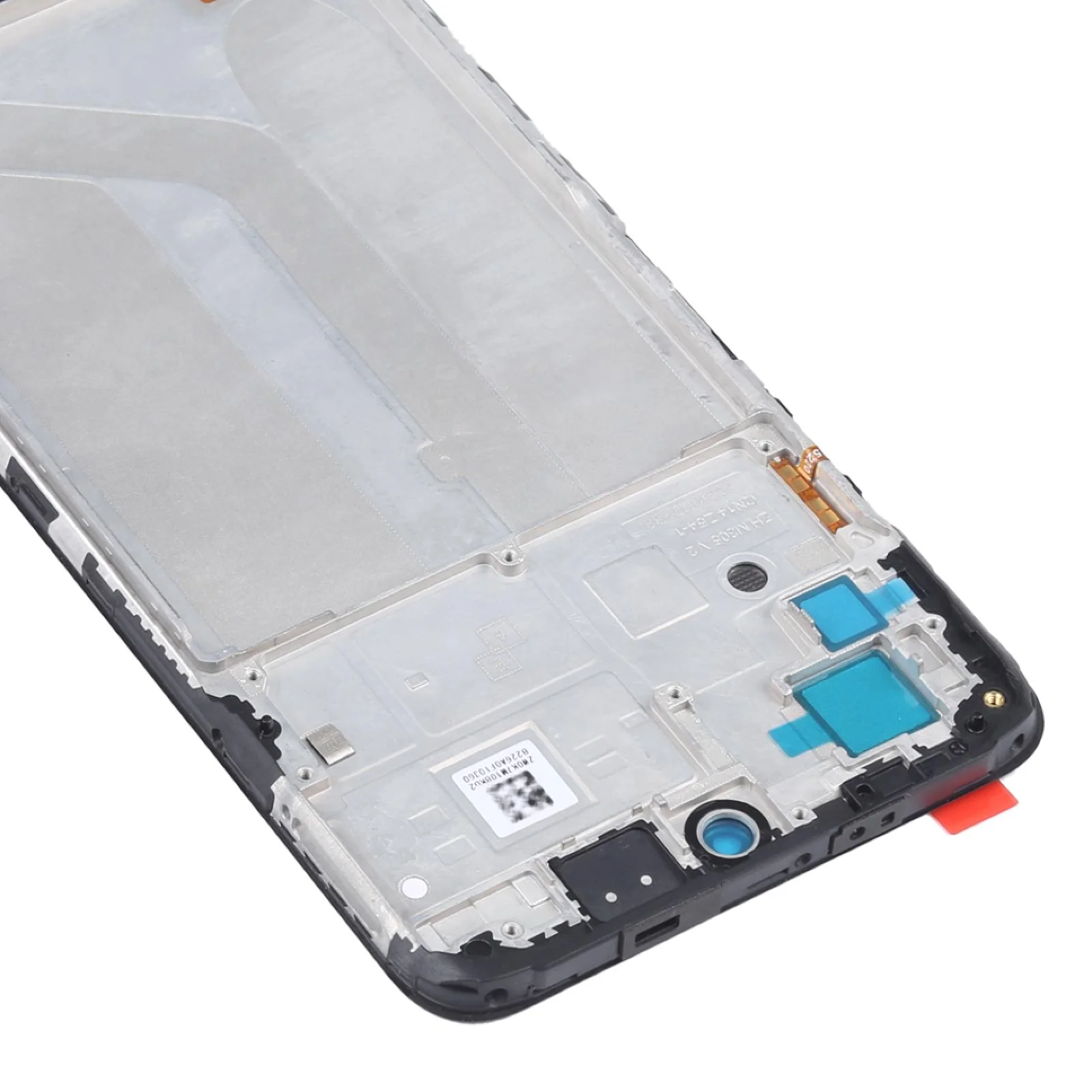 Дисплей (экран) для Xiaomi Redmi Note 10S OLED в раме с тачскрином, черный - фото