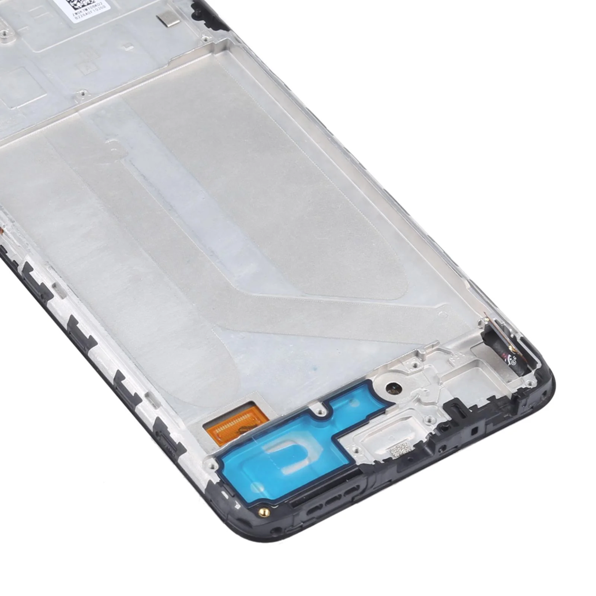 Дисплей (экран) для Xiaomi Redmi Note 10S OLED в раме с тачскрином, черный - фото