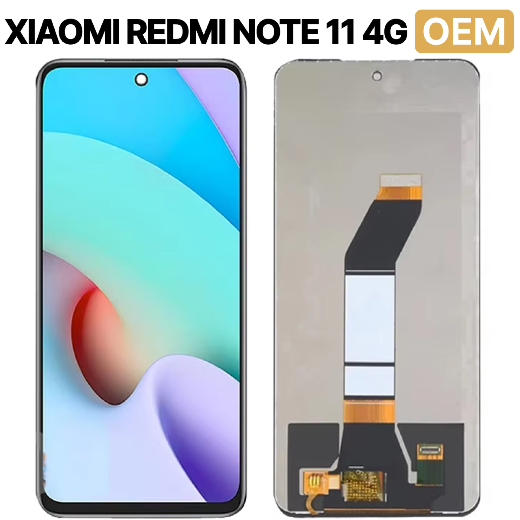 Дисплей (экран) для Xiaomi Redmi Note 11 4G c тачскрином, черный - фото