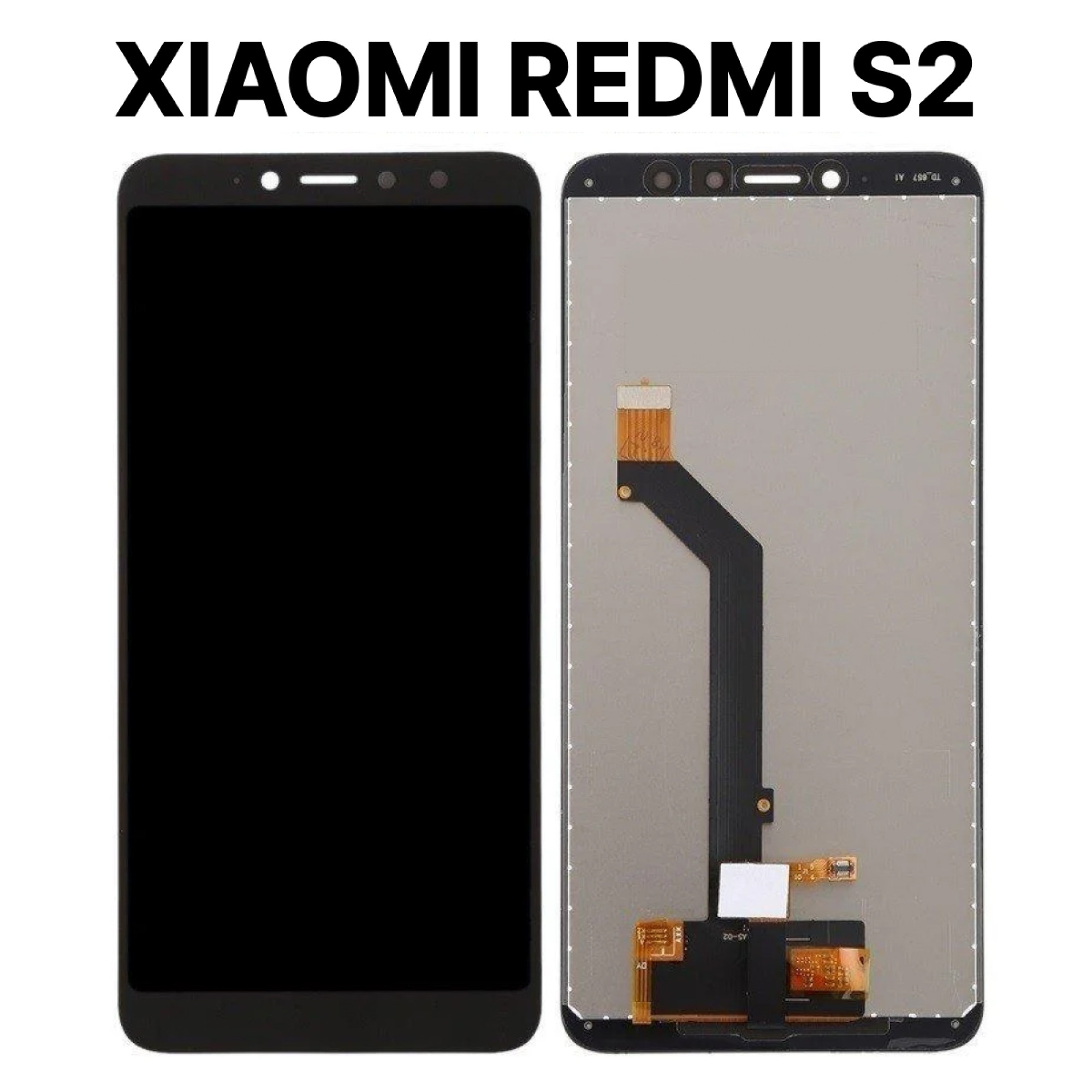 Дисплей (экран) для Xiaomi Redmi S2 c тачскрином, (black) - фото