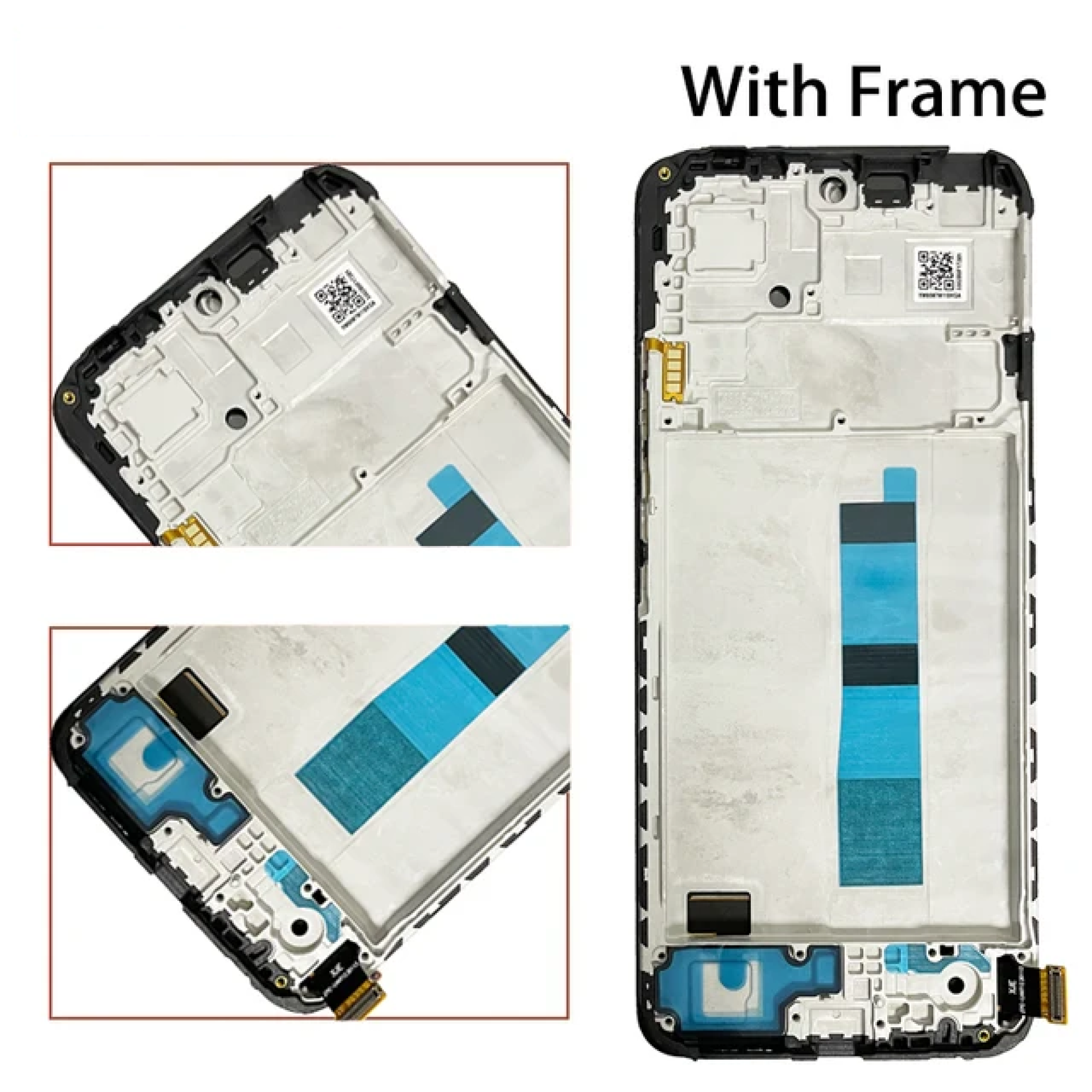 Дисплей (экран) для Xiaomi Redmi Note 12 4G INCELL в раме c тачскрином, черный - фото