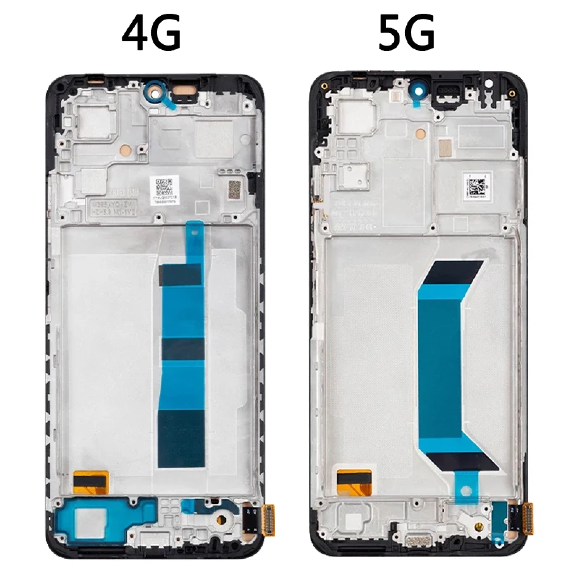 Дисплей (экран) для Xiaomi Redmi Note 12 4G INCELL в раме c тачскрином, черный - фото