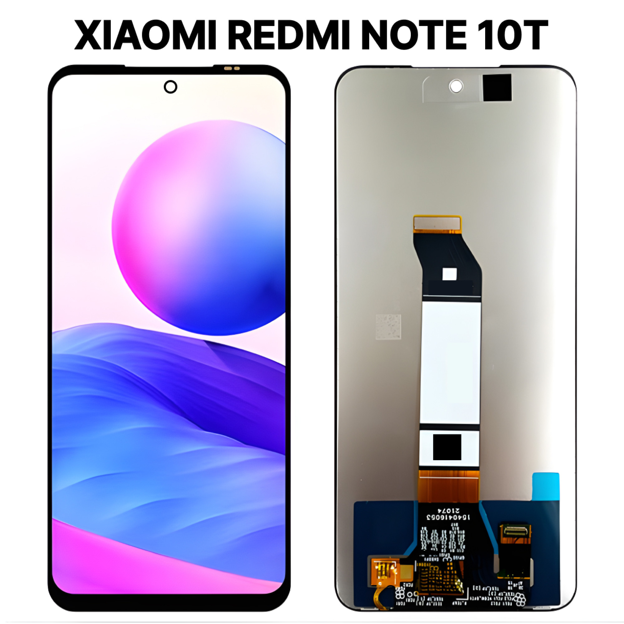 Дисплей (экран) для Xiaomi Redmi Note 10T c тачскрином, черный - фото