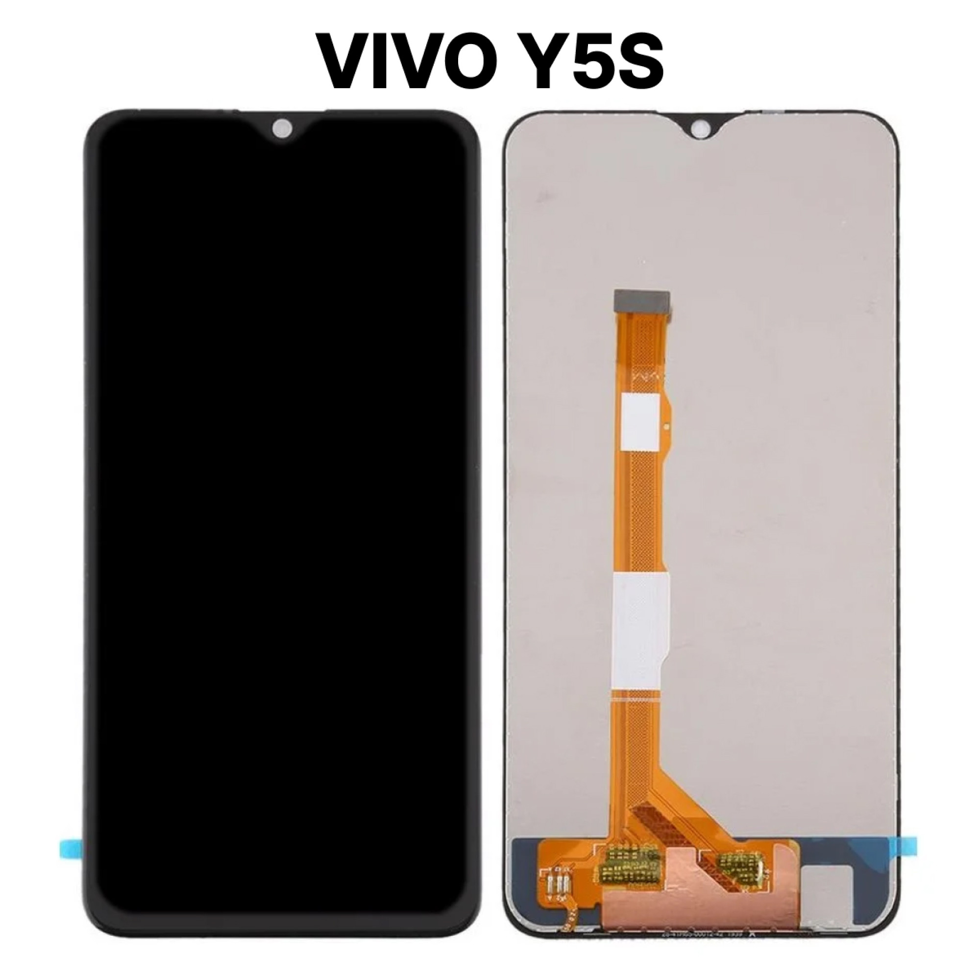 Дисплей (экран) для Vivo Y5S c тачскрином, черный - фото