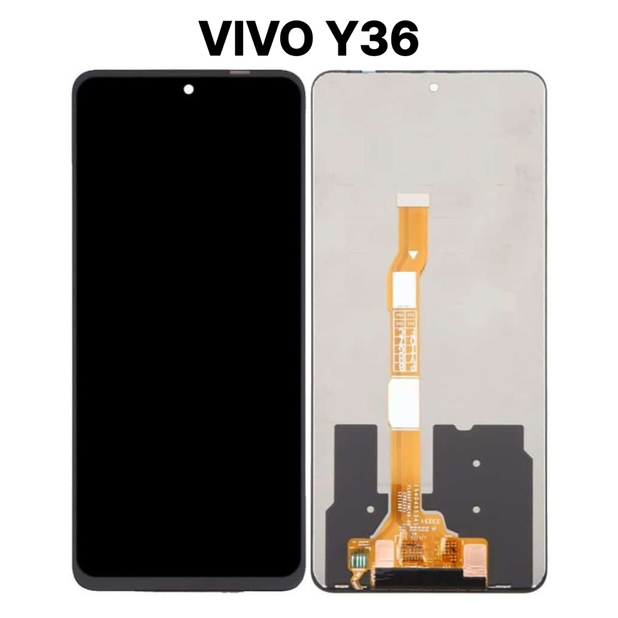 Дисплей (экран) для Vivo Y36 c тачскрином, черный - фото