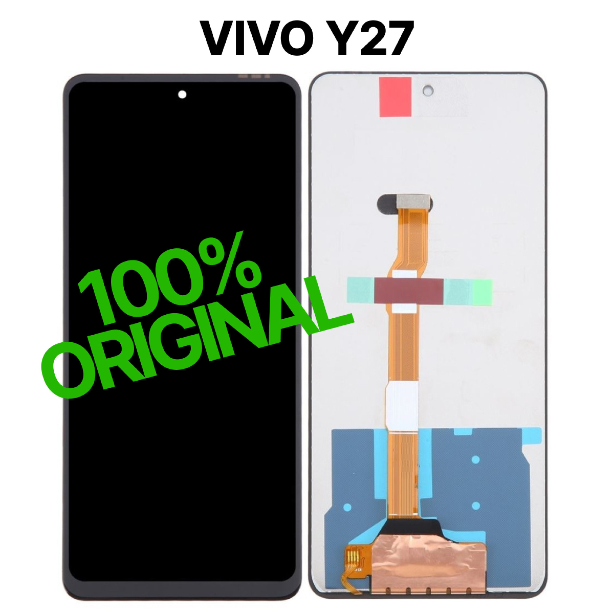 Дисплей (экран) для Vivo Y27 Original 100% c тачскрином, черный - фото