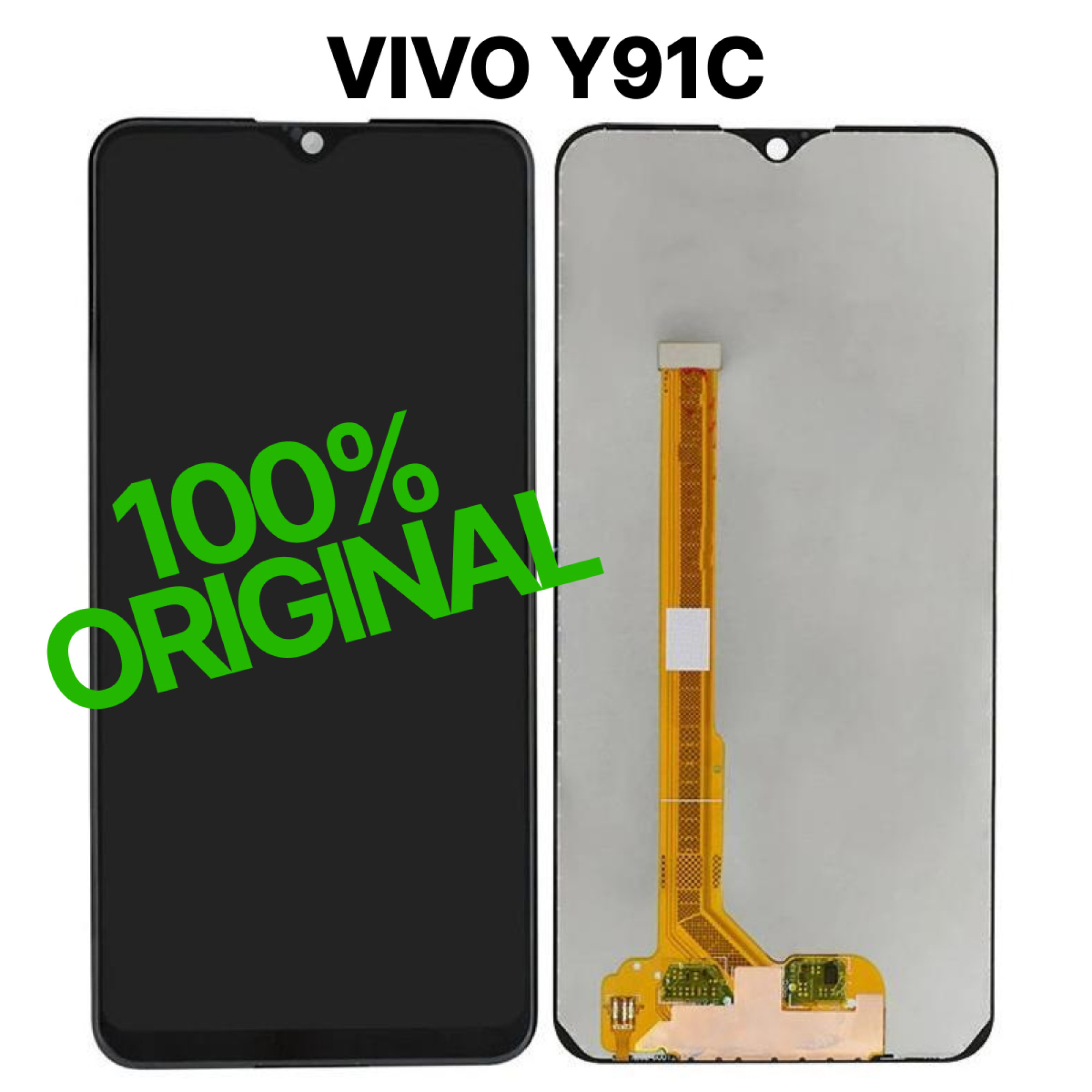 Дисплей (экран) для Vivo Y91C Original 100% c тачскрином, черный - фото