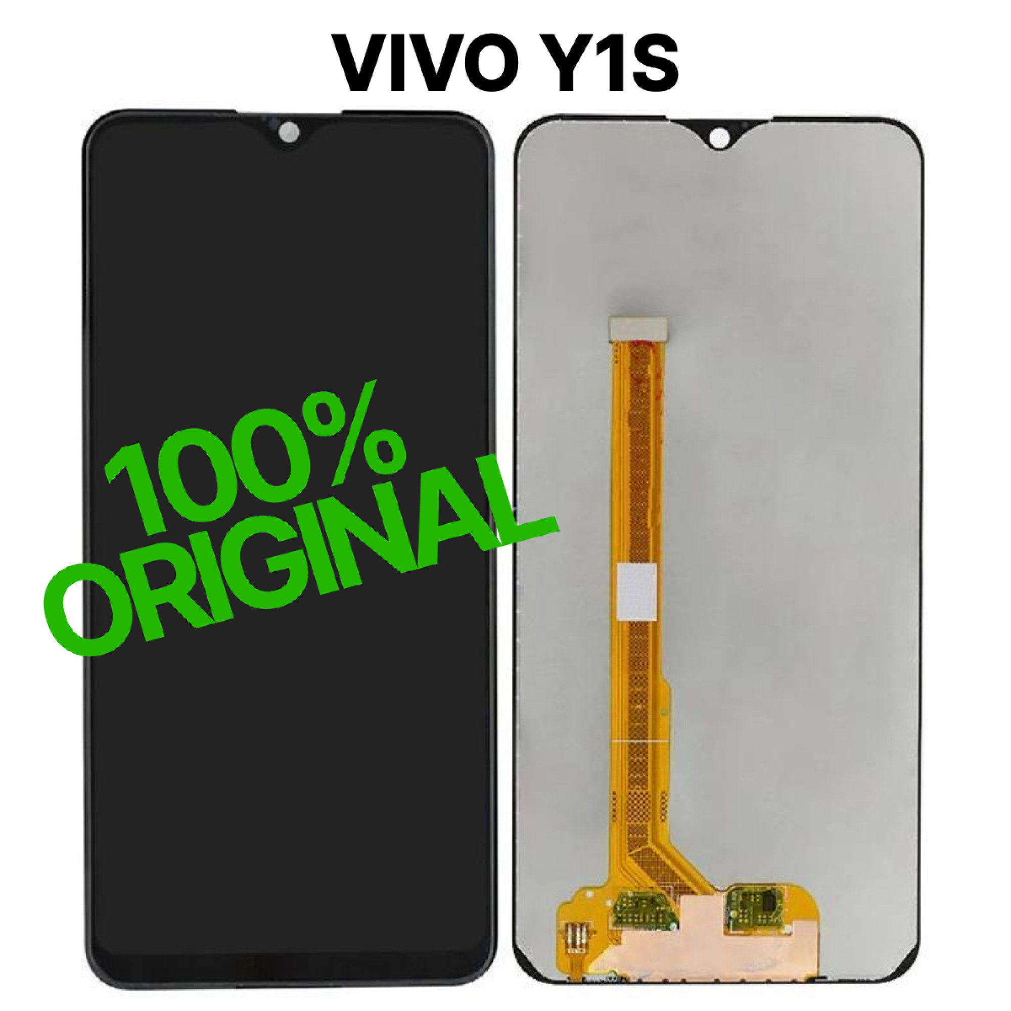 Дисплей (экран) для Vivo Y1S Original 100% c тачскрином, черный - фото