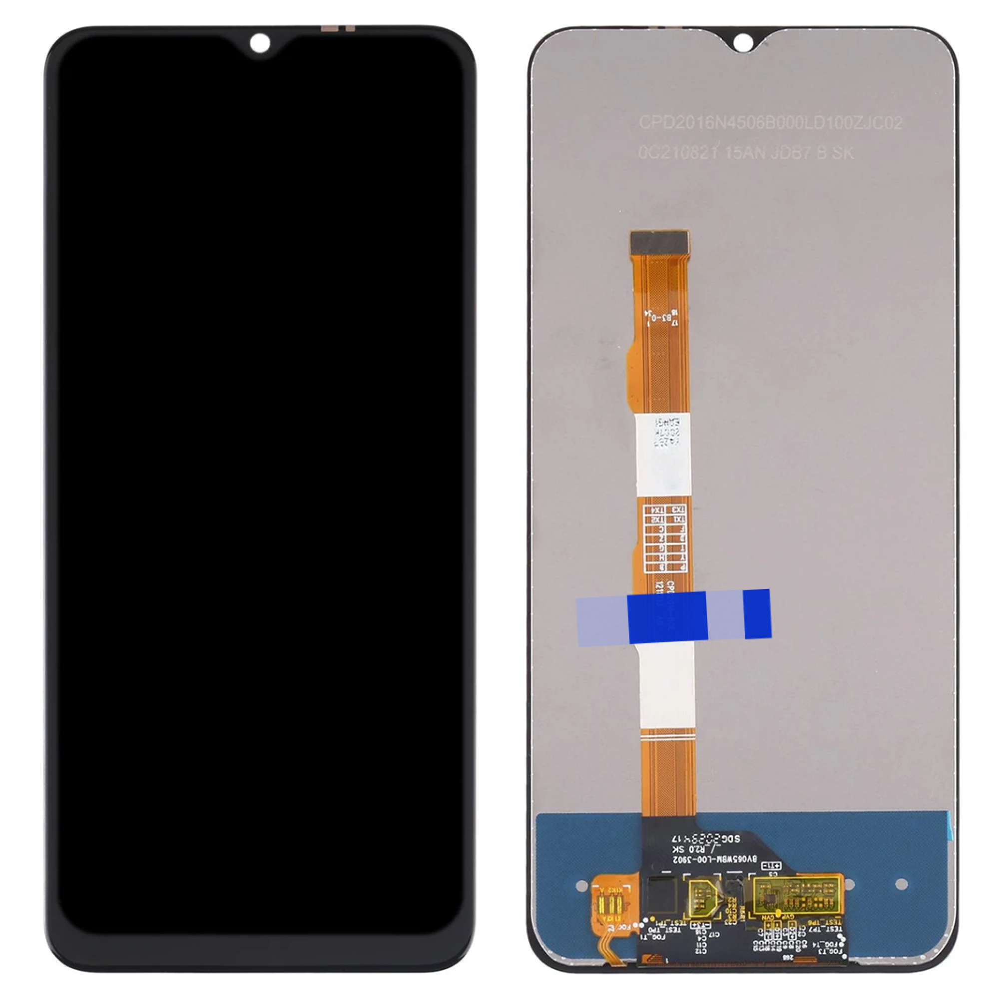 Дисплей (экран) для Vivo Y21a Original 100% c тачскрином, черный - фото
