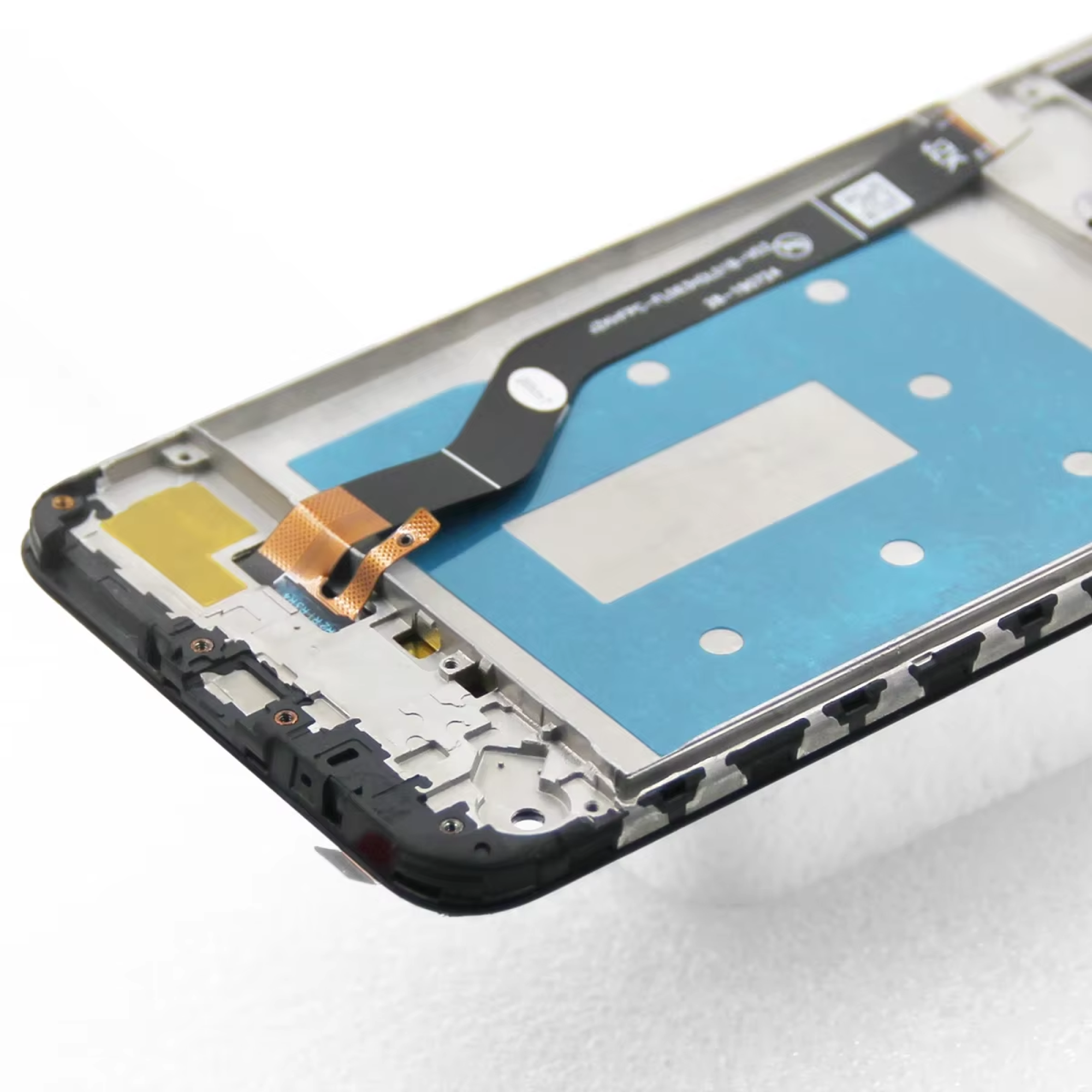 Дисплей (экран) для Huawei Y7 2019 (DUB-LX1) с тачскрином и рамкой, черный - фото