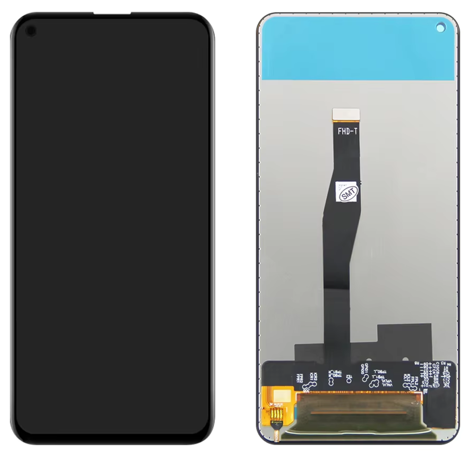 Дисплей (экран) для Huawei Nova 5T (YAL-L21) c тачскрином, черный - фото