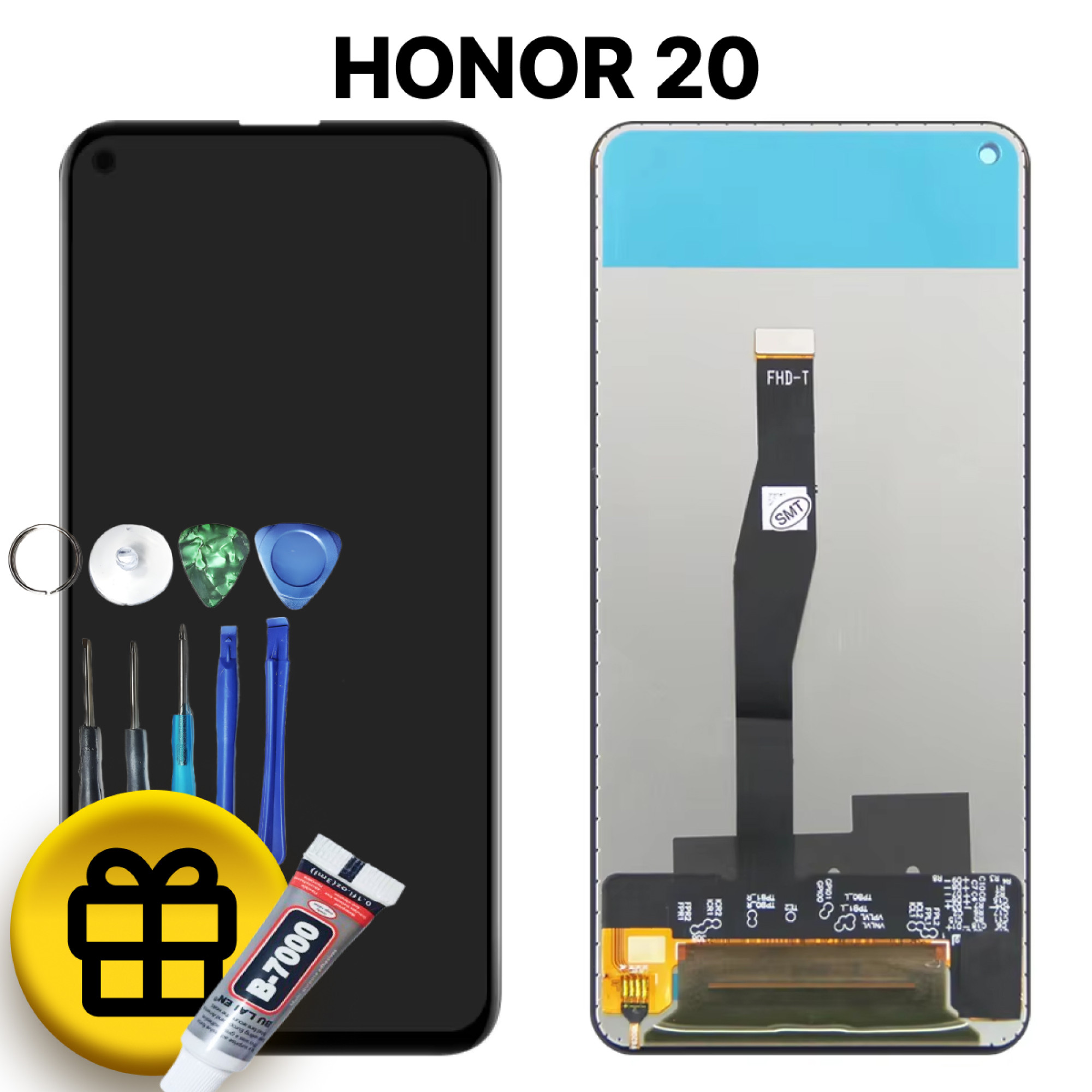 Дисплей (экран) для Huawei Honor 20 (YAL-L21) c тачскрином, черный - фото