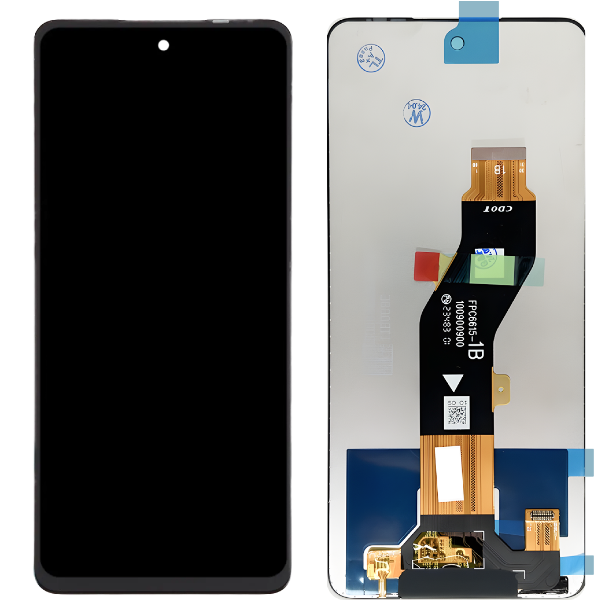 Дисплей (экран) для Tecno Spark GO 2024 Original 100% c тачскрином, черный - фото