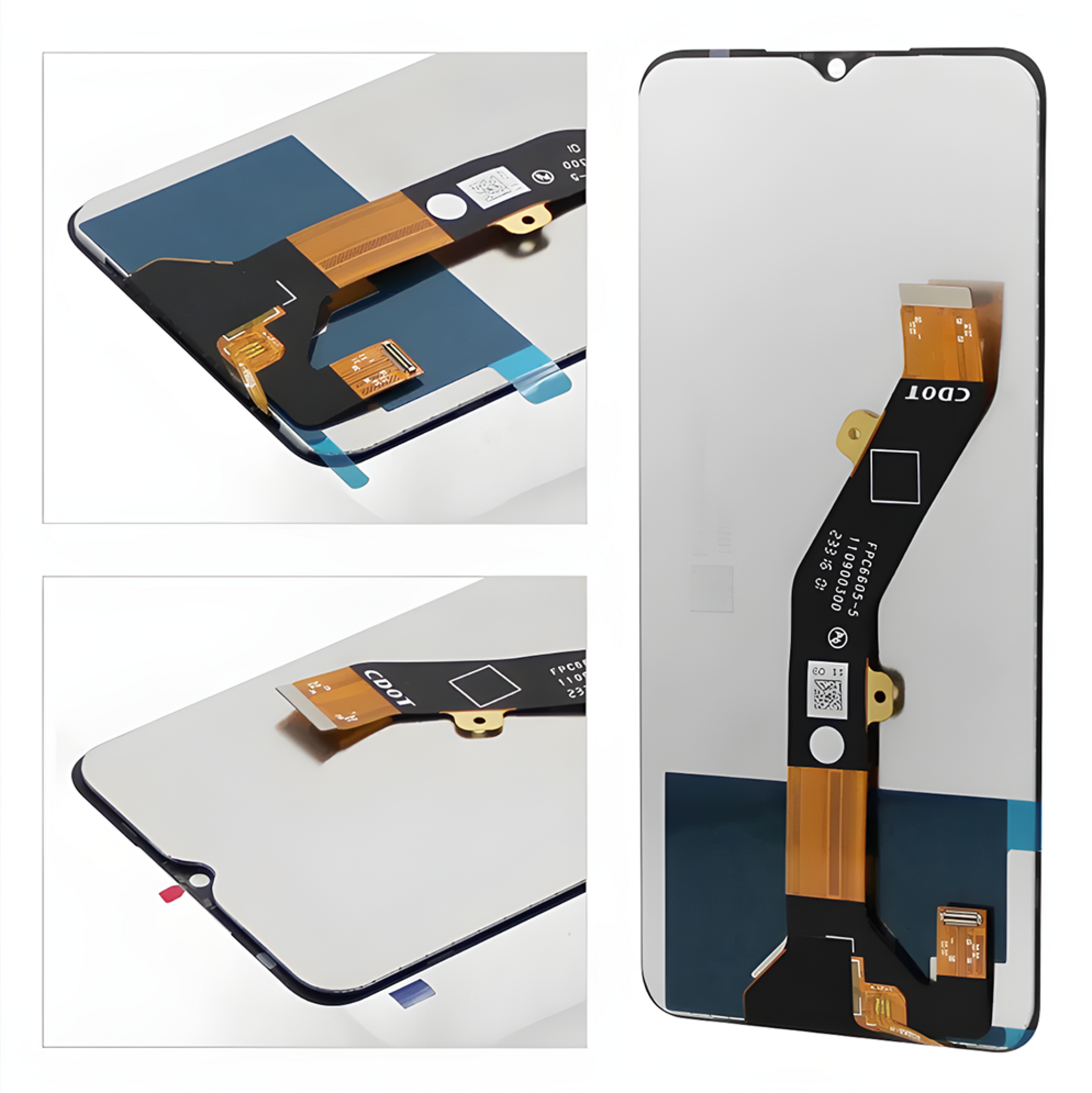 Дисплей (экран) для Tecno Spark 10 5G Original 100% c тачскрином, черный - фото