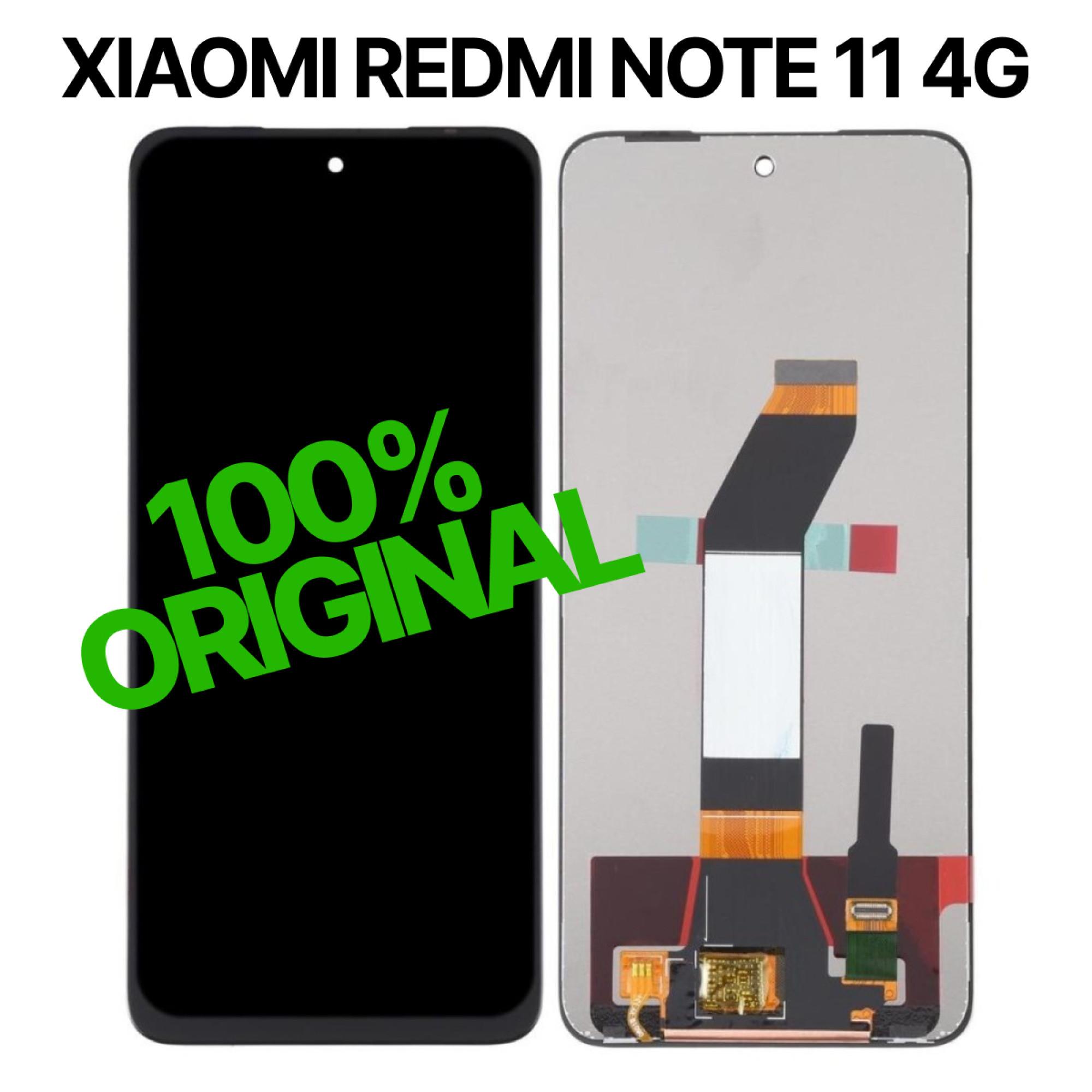 Дисплей (экран) для Xiaomi Redmi Note 11 4G Original 100% c тачскрином, черный - фото