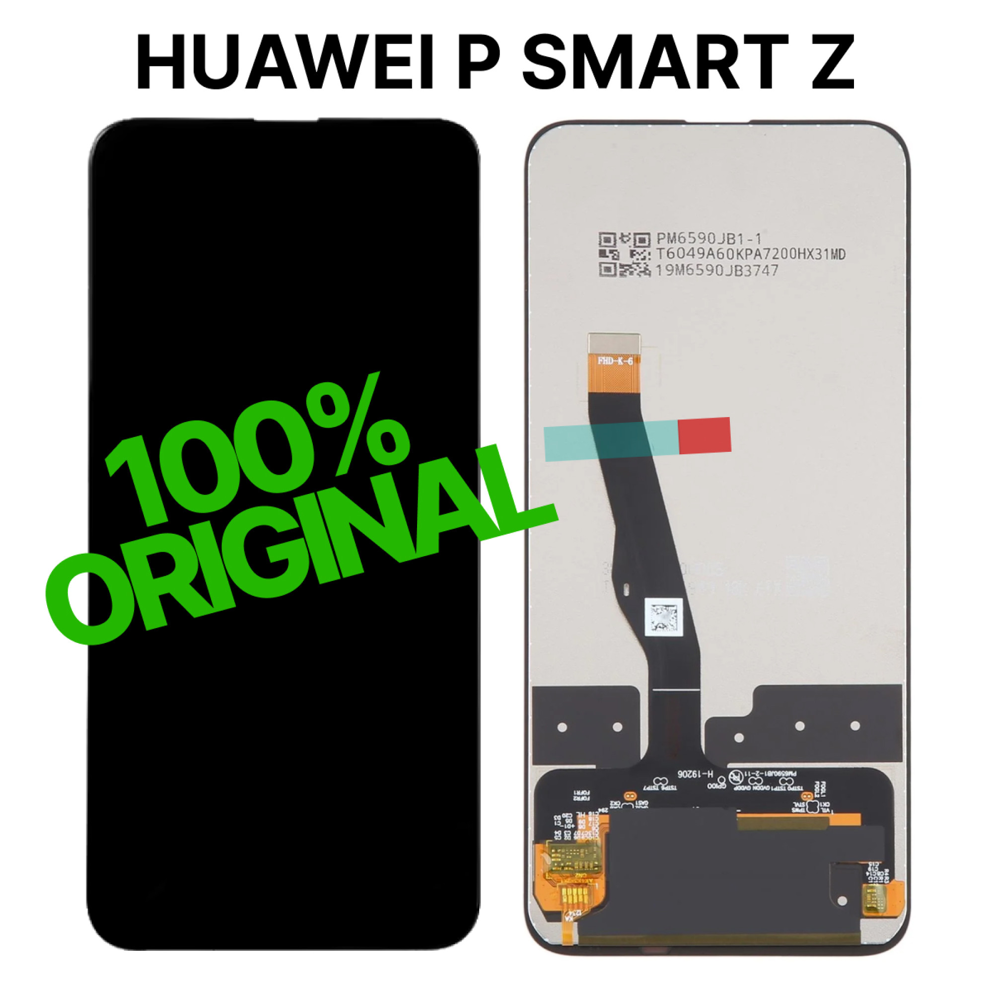 Дисплей (экран) для Huawei P Smart Z (STK-LX1) Original 100% c тачскрином, черный - фото