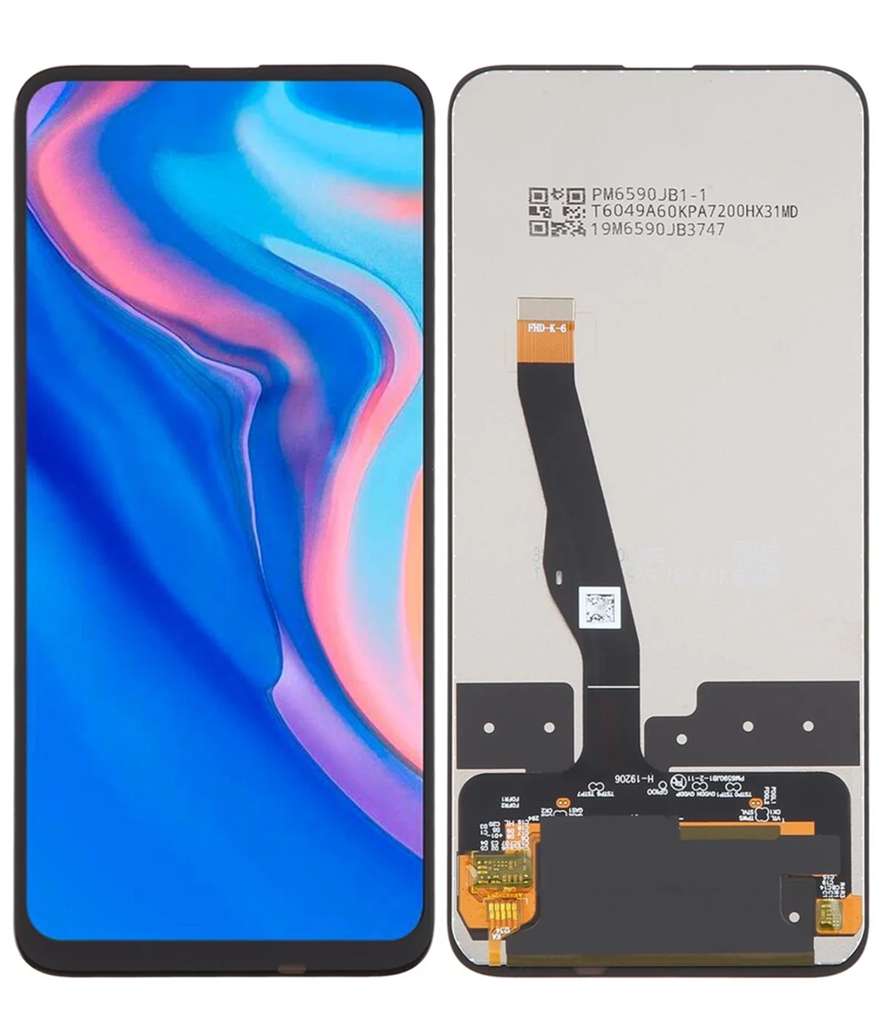 Дисплей (экран) для Huawei Honor 9X (STK-LX1) c тачскрином, черный - фото
