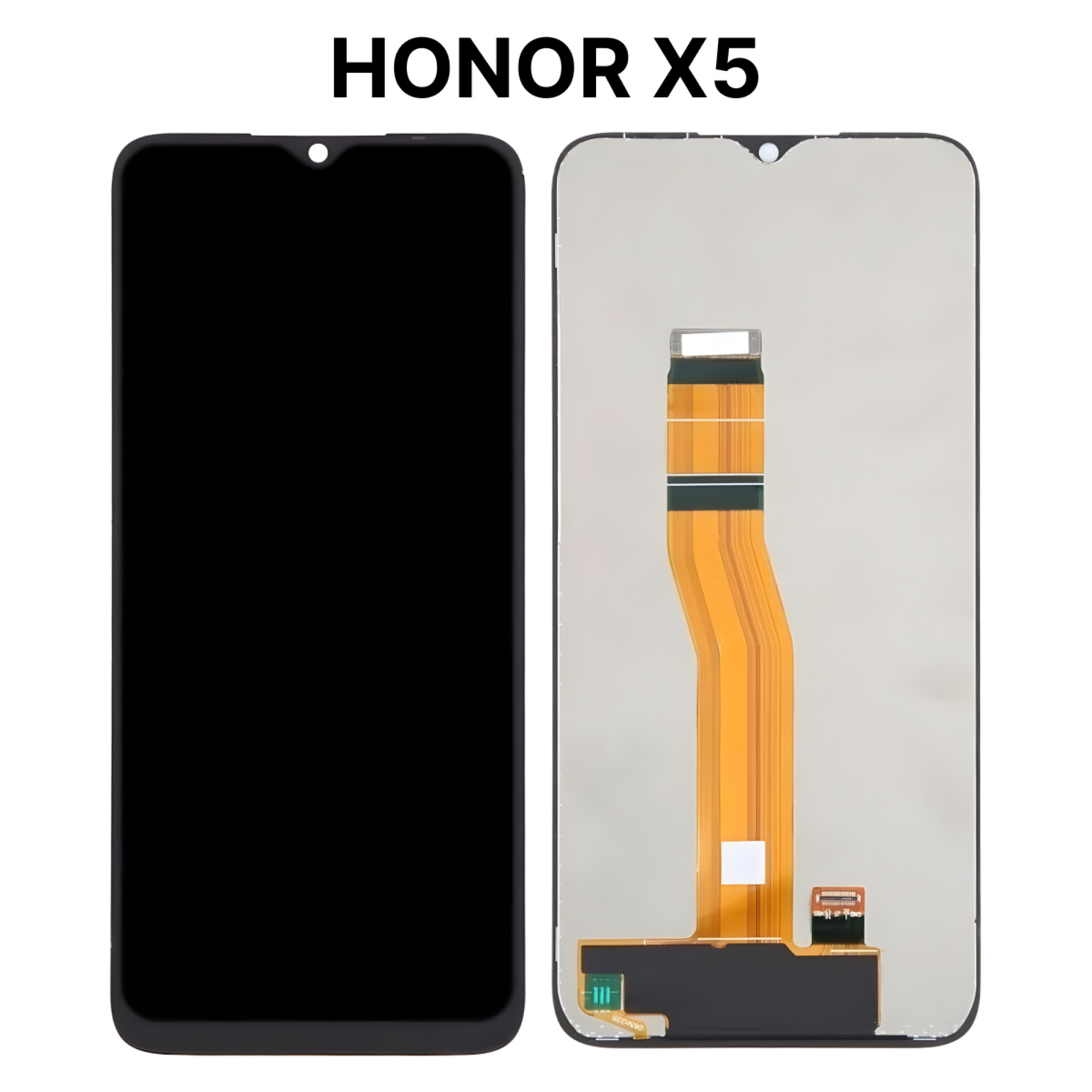 Дисплей (экран) для Huawei Honor X5 c тачскрином, черный - фото