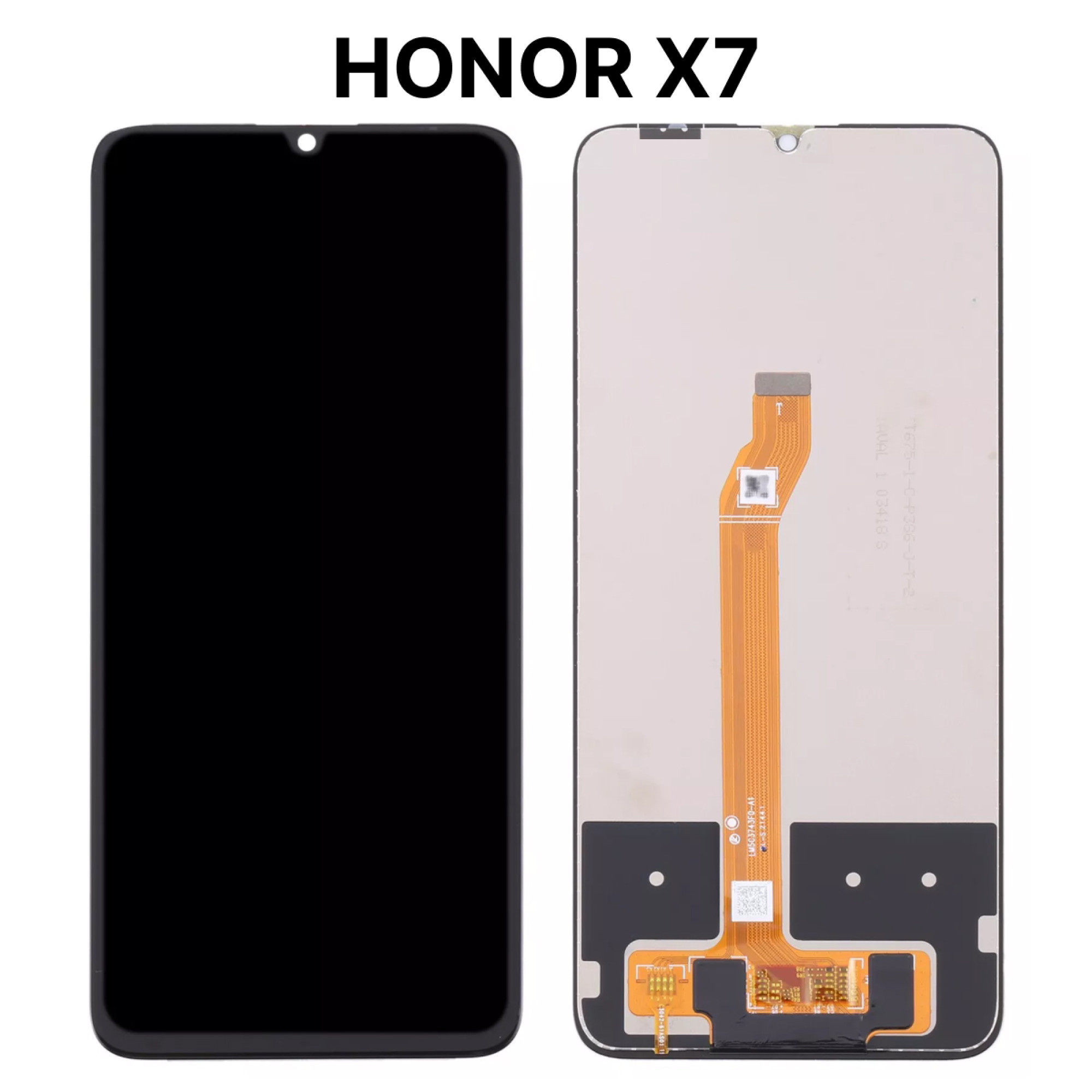 Дисплей (экран) для Huawei Honor X7 c тачскрином, черный - фото
