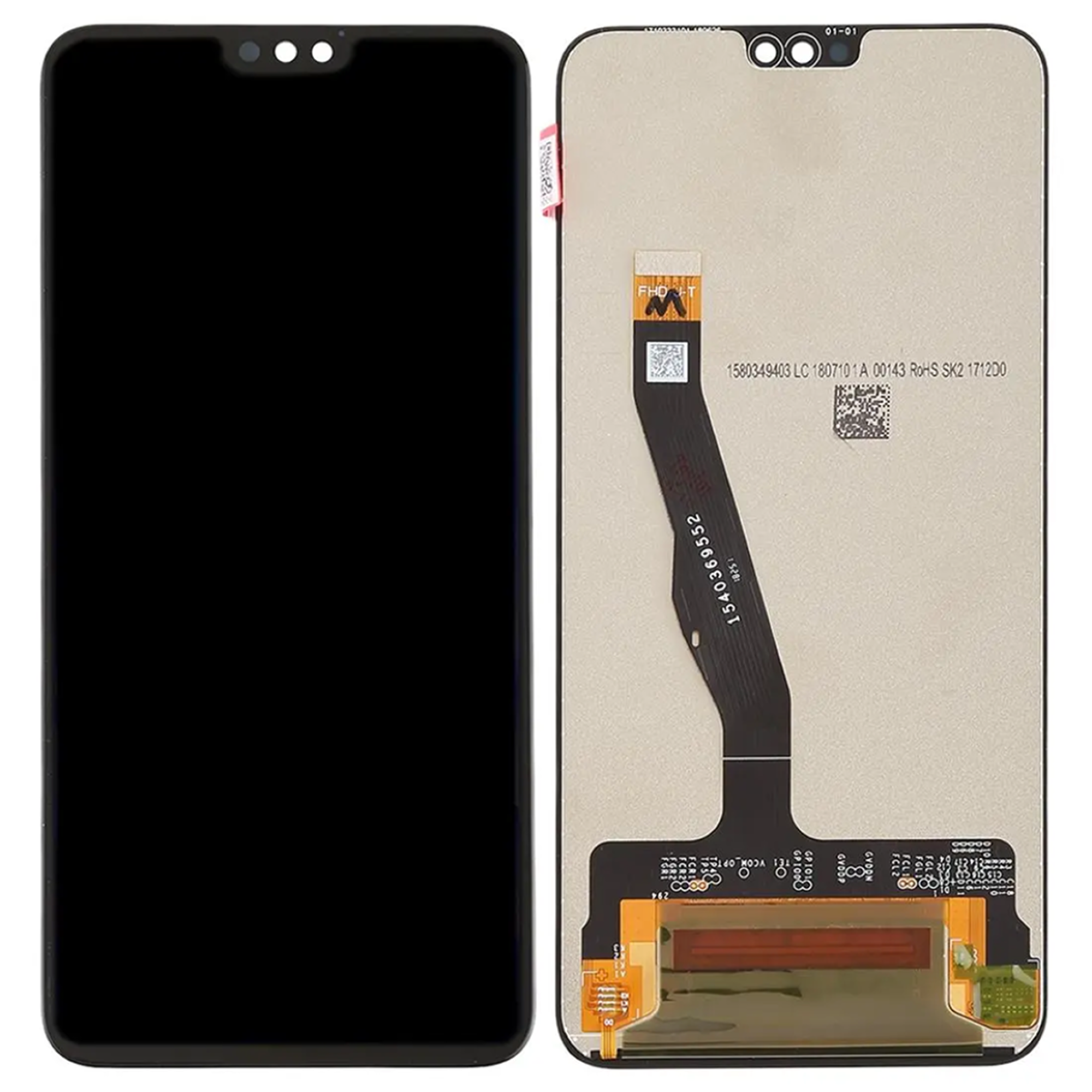 Дисплей (экран) для Huawei Honor 8X (JSN-L21) c тачскрином, черный - фото