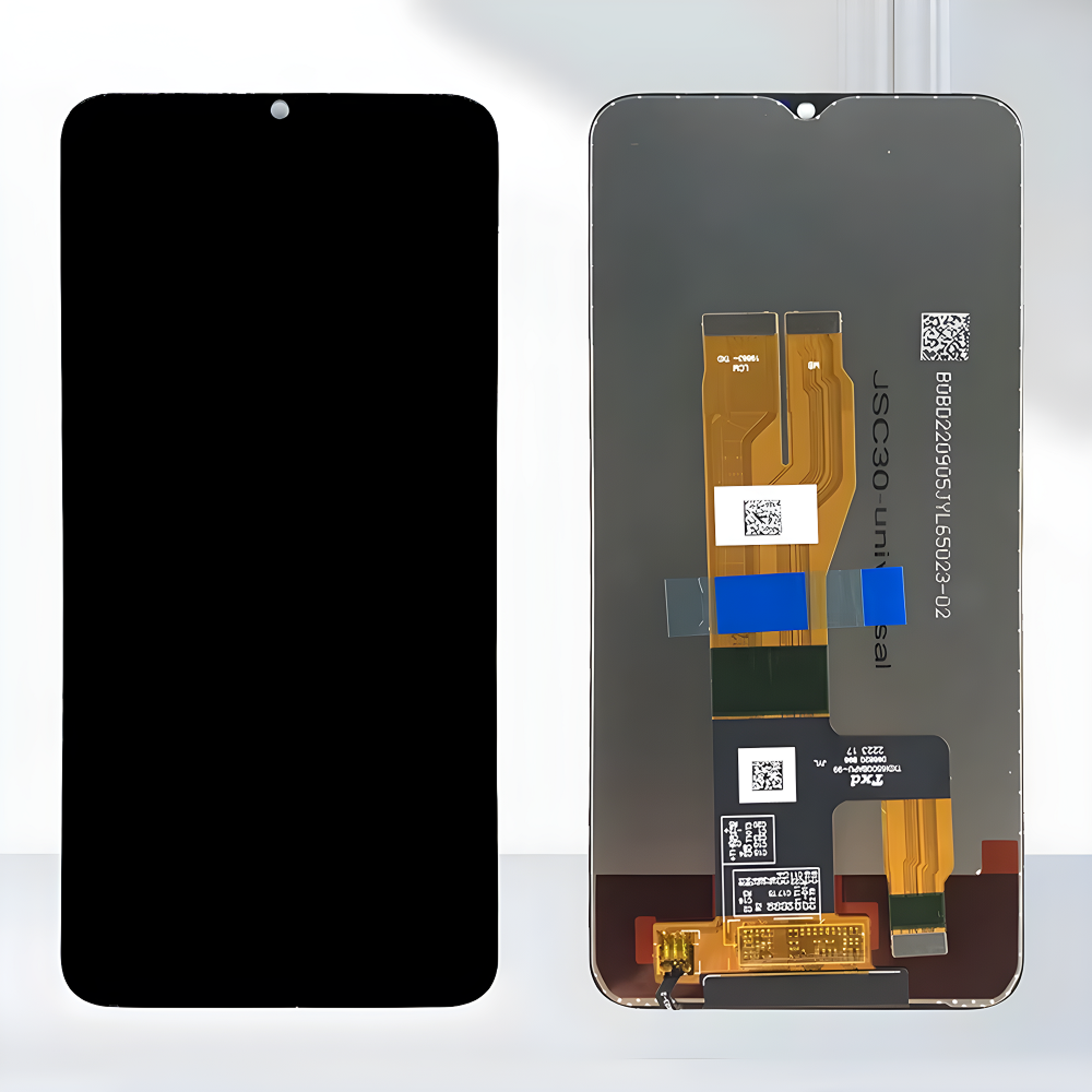 Дисплей (экран) для Realme C30S с тачскрином, черный, Оригинал - фото
