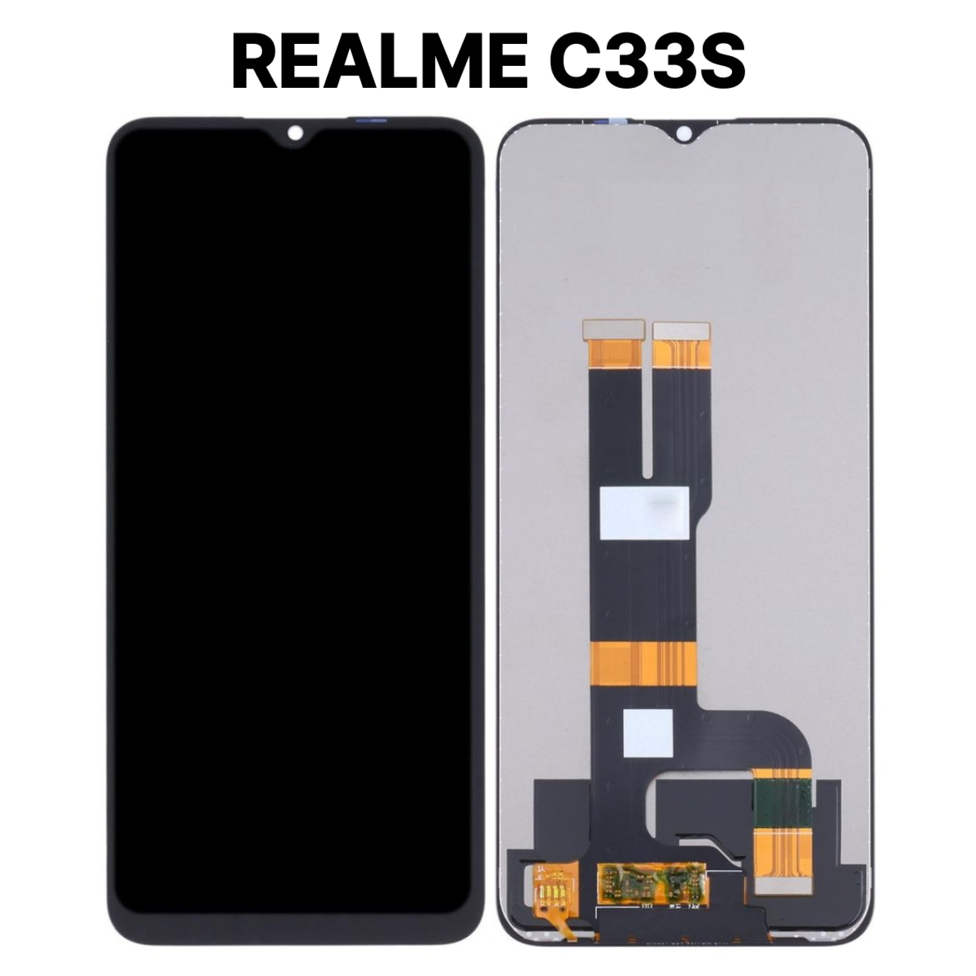 Дисплей (экран) для Realme C33S с тачскрином, черный - фото