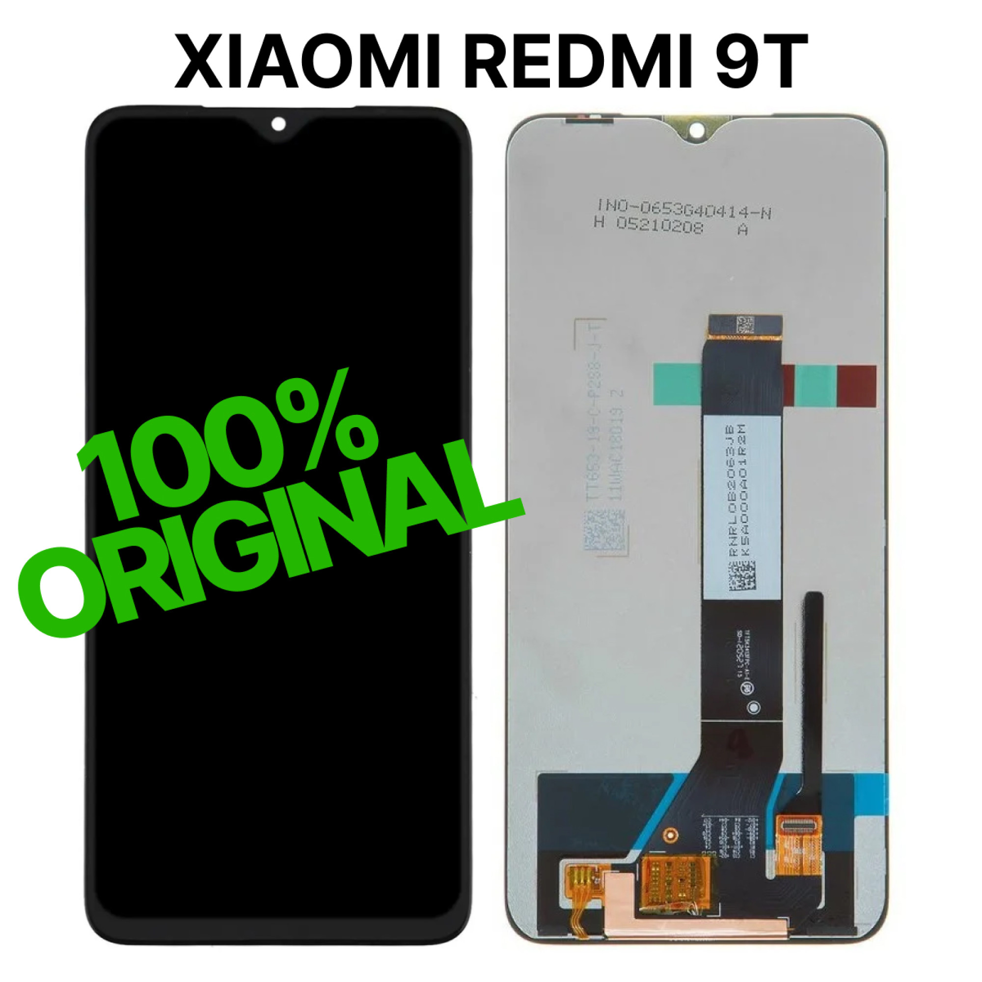 Дисплей (экран) для Xiaomi Redmi 9T Original 100% c тачскрином, черный - фото