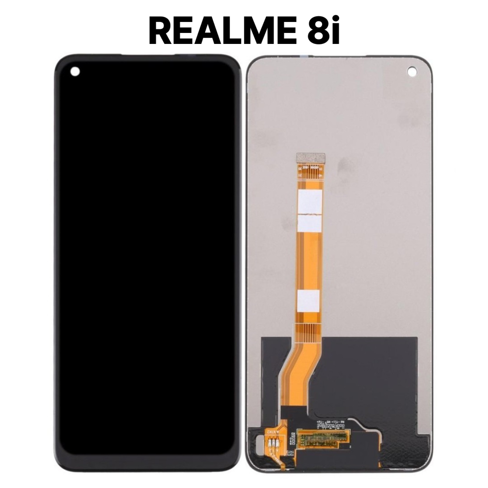 Дисплей (экран) для Realme 8i с тачскрином, черный - фото