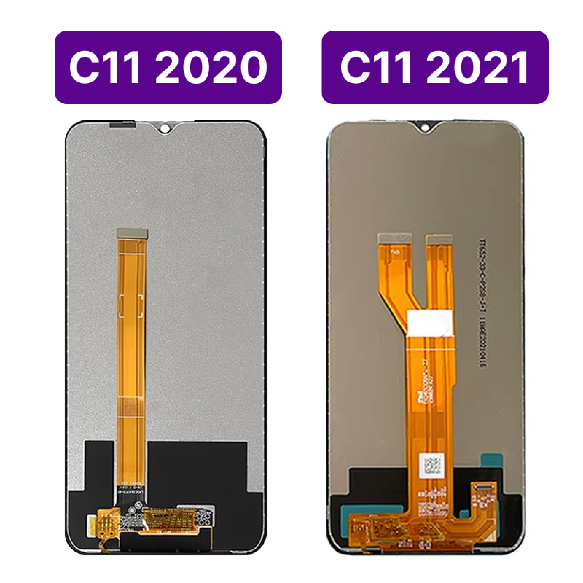 Дисплей (экран) для Realme C11 2021 с тачскрином, черный - фото