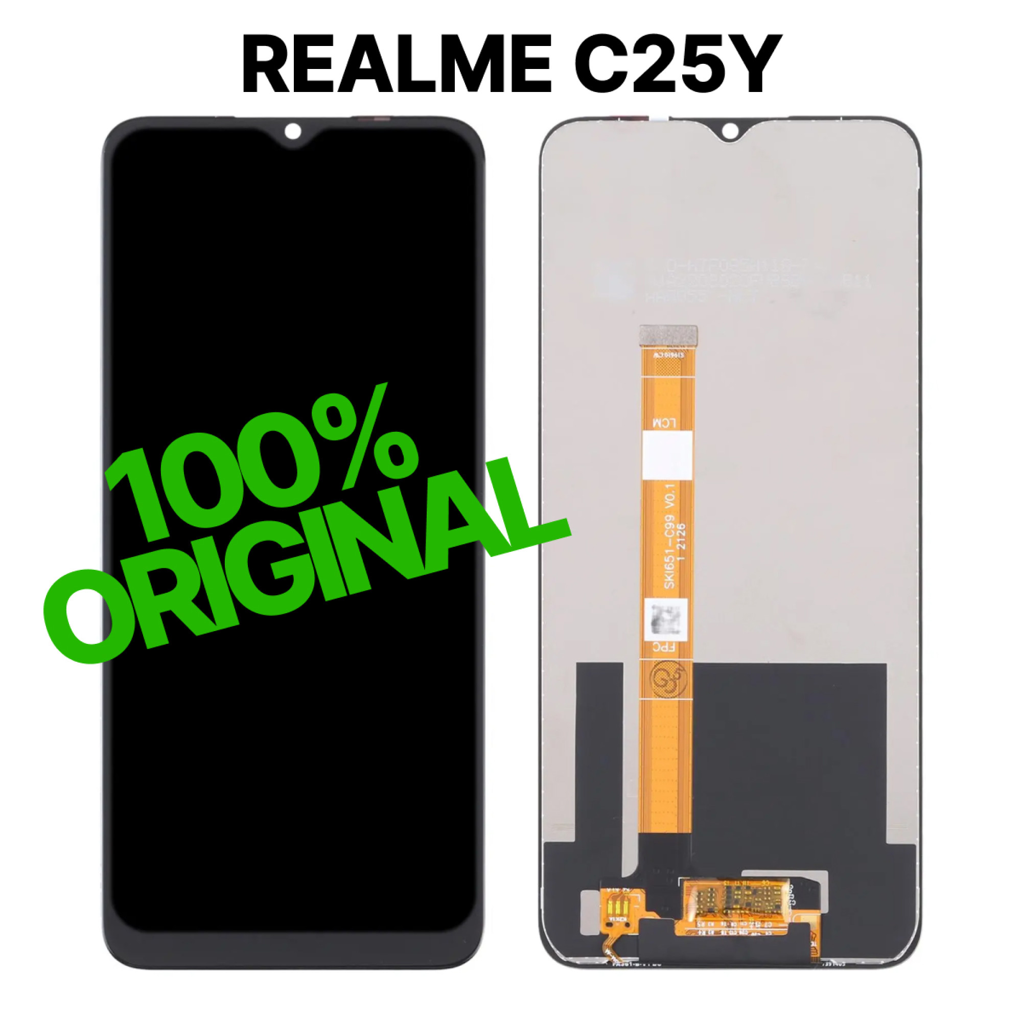 Дисплей (экран) для Realme C25Y Original 100% c тачскрином - фото