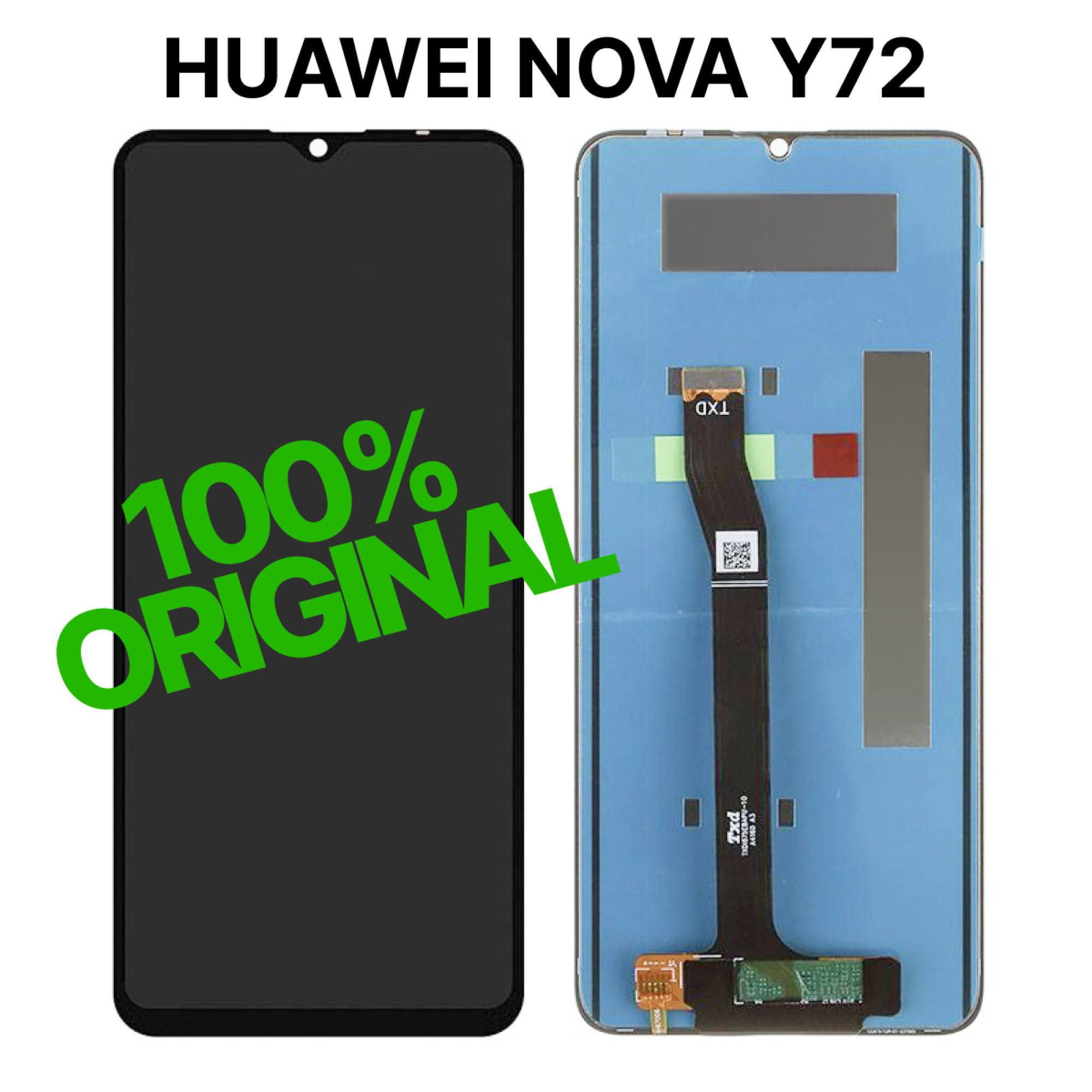 Дисплей (экран) для Huawei Nova Y72 Original 100% (MGA-LX3) с тачскрином, черный - фото
