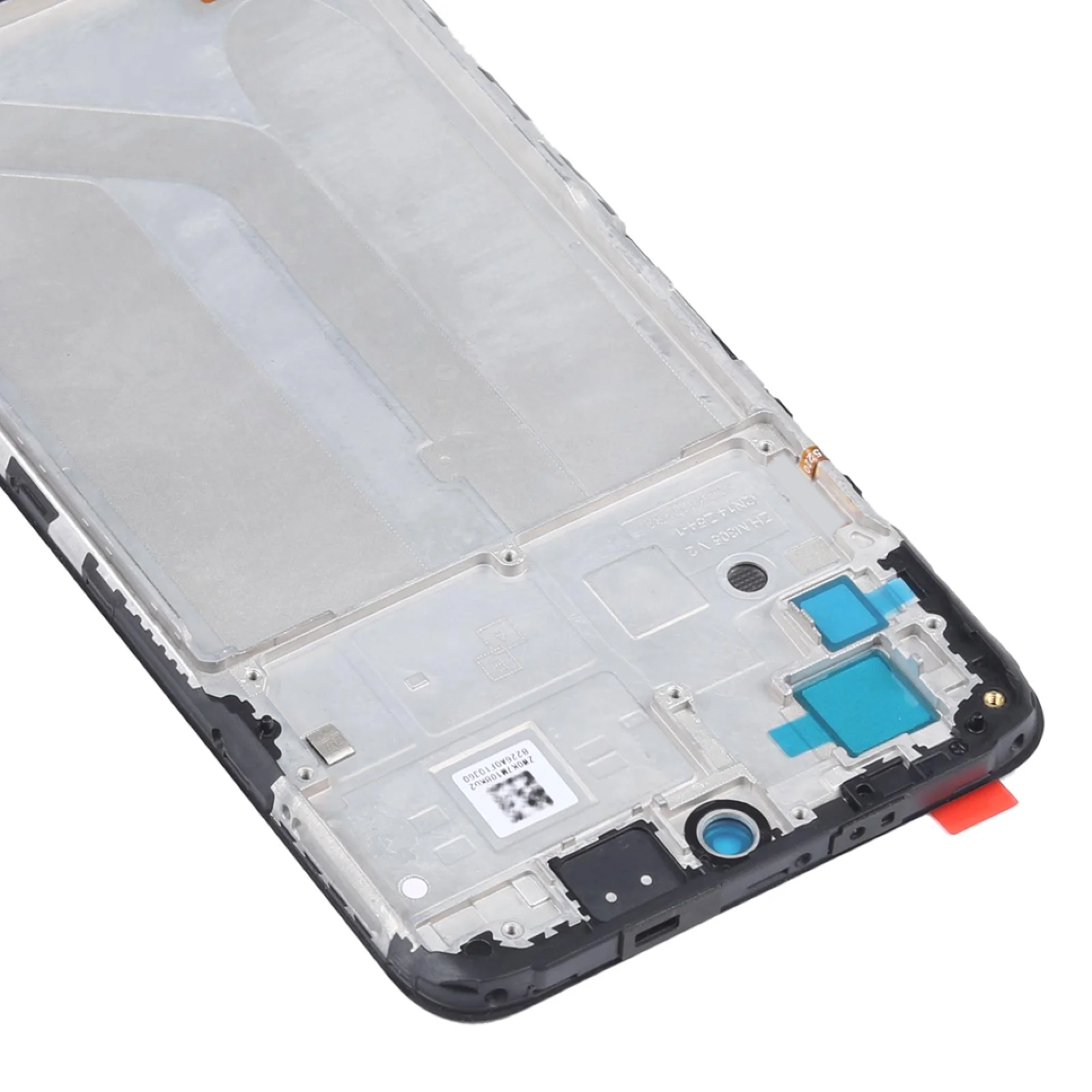 Дисплей (экран) для Xiaomi Redmi Note 10S OLED в раме с тачскрином, черный - фото